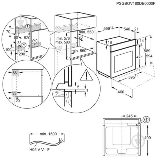 Духовой шкаф AEG BPE642120M - фото 8