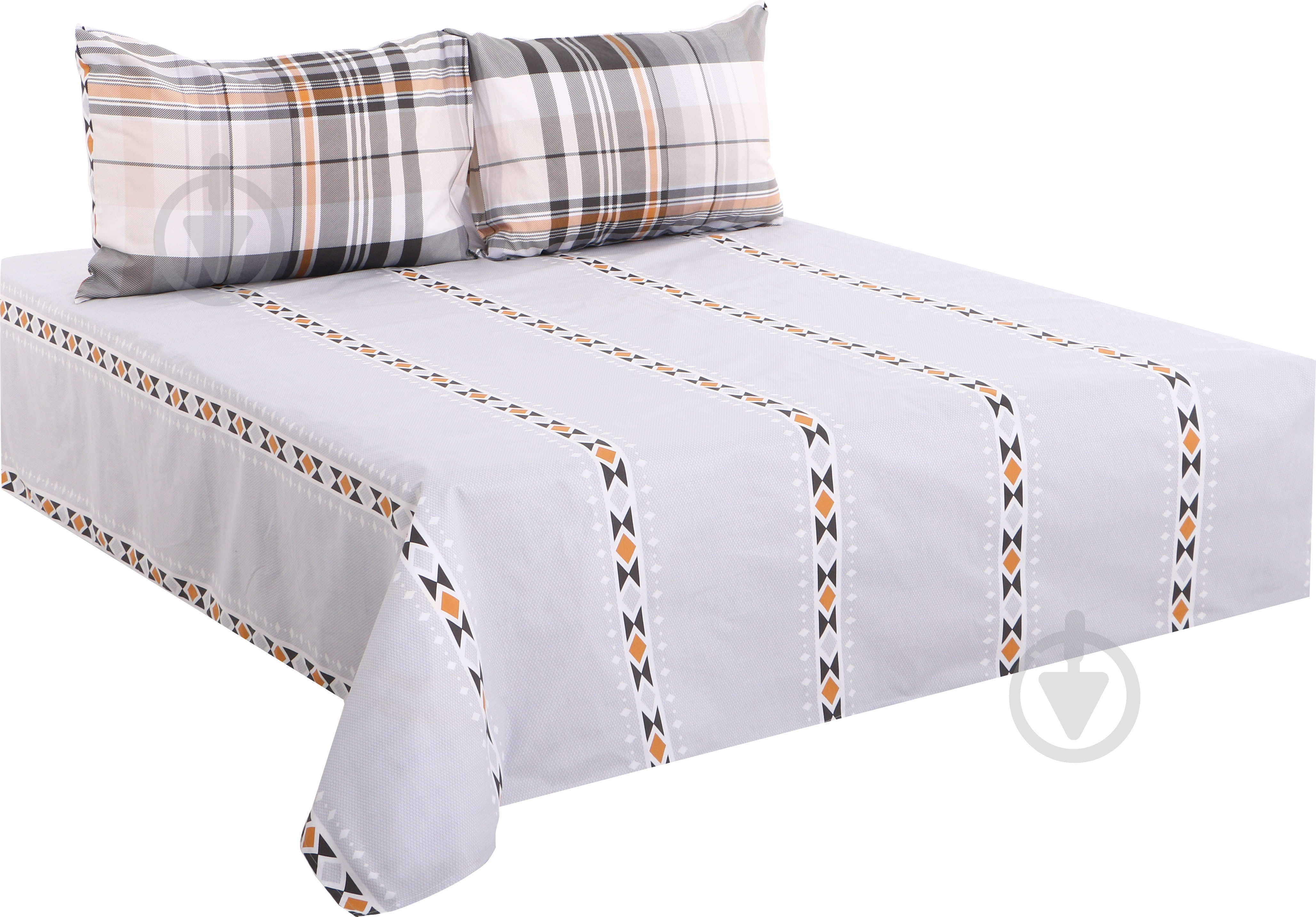 Комплект постельного белья Naples 2,0 серый с желтым La Nuit - фото 2