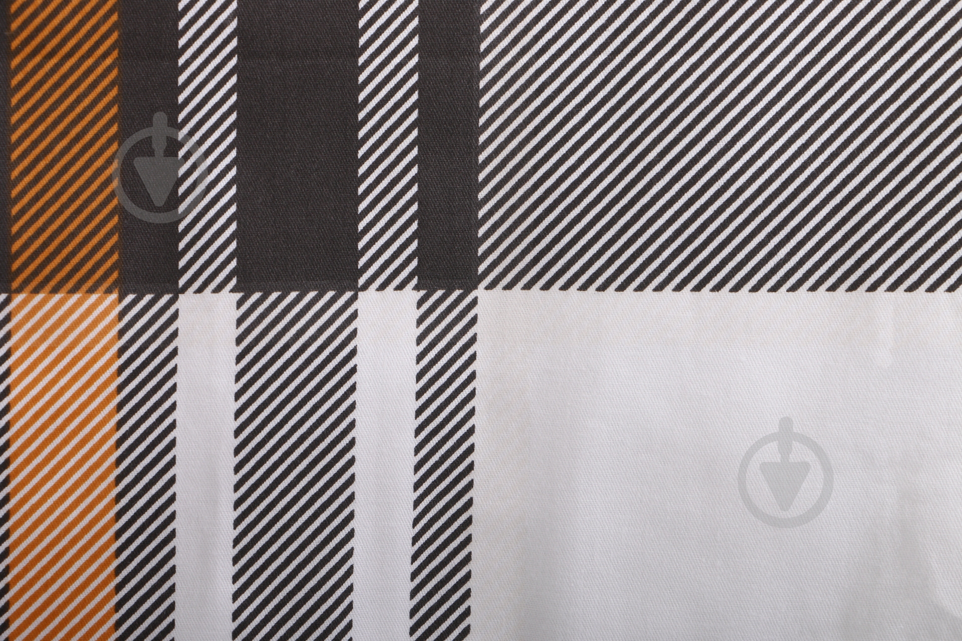 Комплект постельного белья Naples семейный серый с желтым Ibodo - фото 5