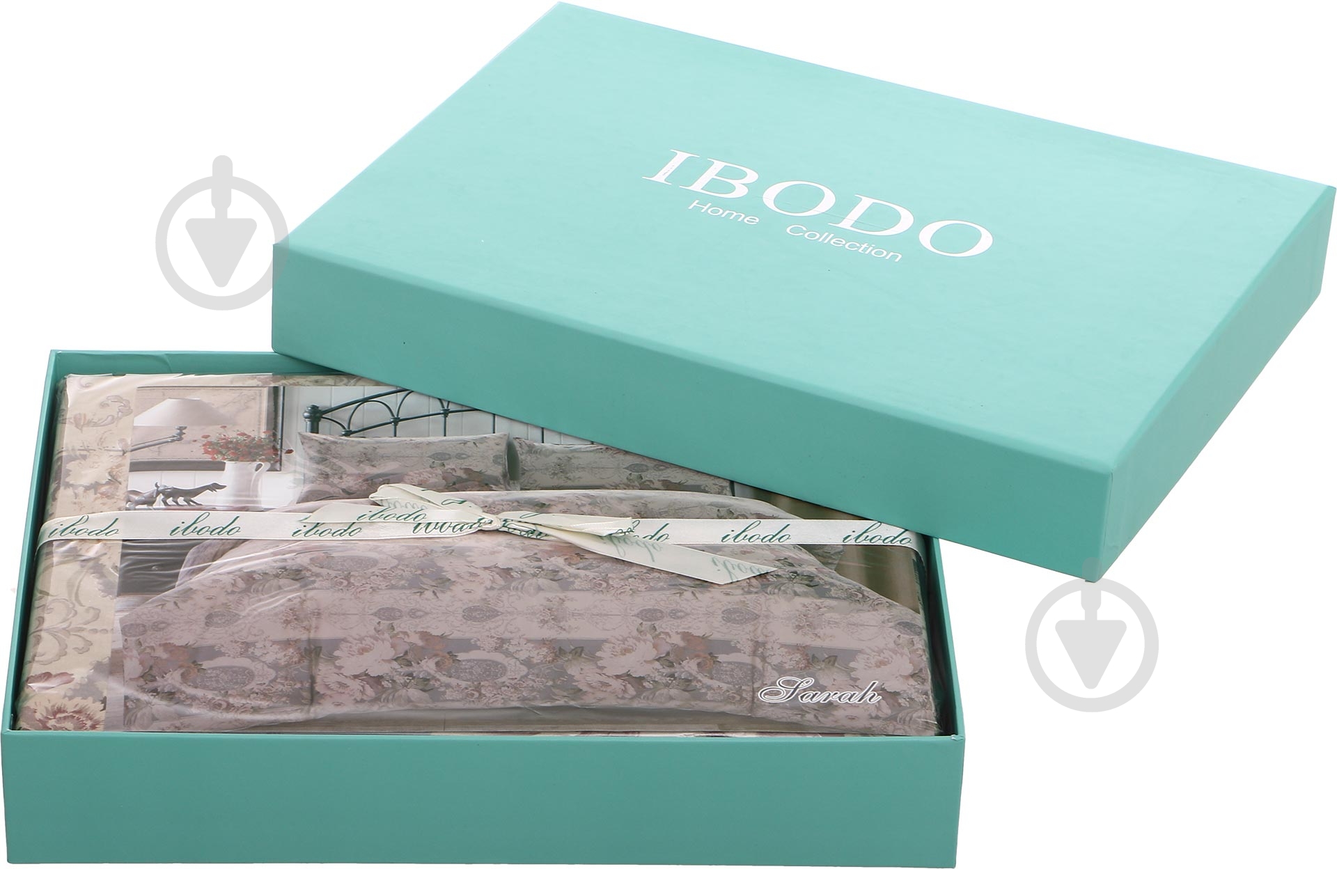 Комплект постільної білизни Sarah сімейний бежевий Ibodo - фото 6