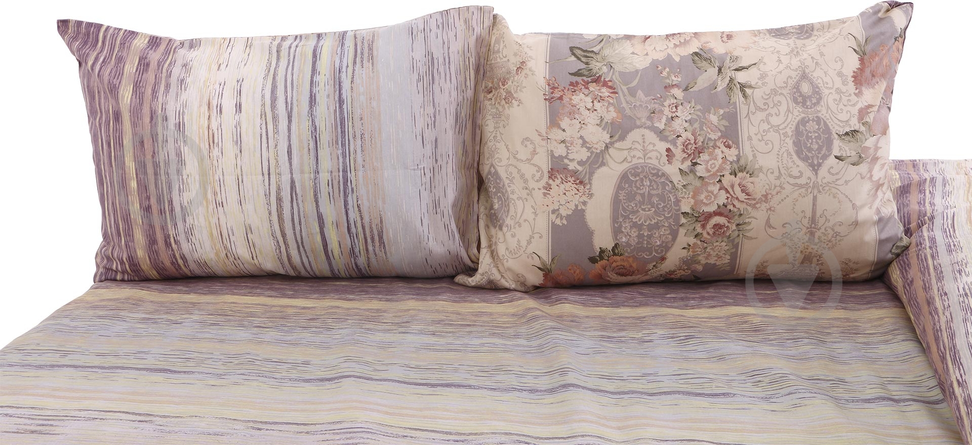 Комплект постільної білизни Sarah сімейний бежевий Ibodo - фото 3