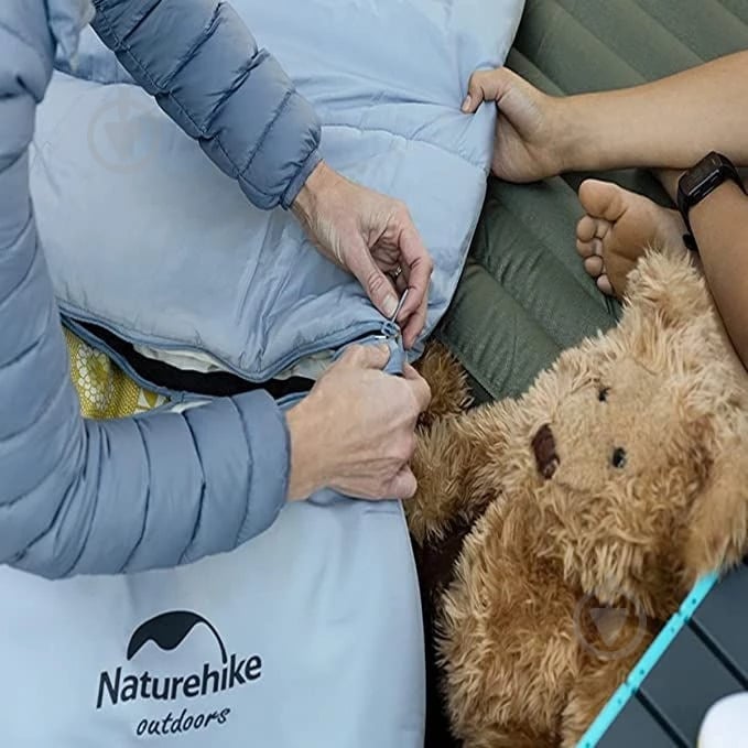 Спальный мешок Naturehike детский С300 NH21MSD01 голубой (6 °C / -13°C) - фото 2