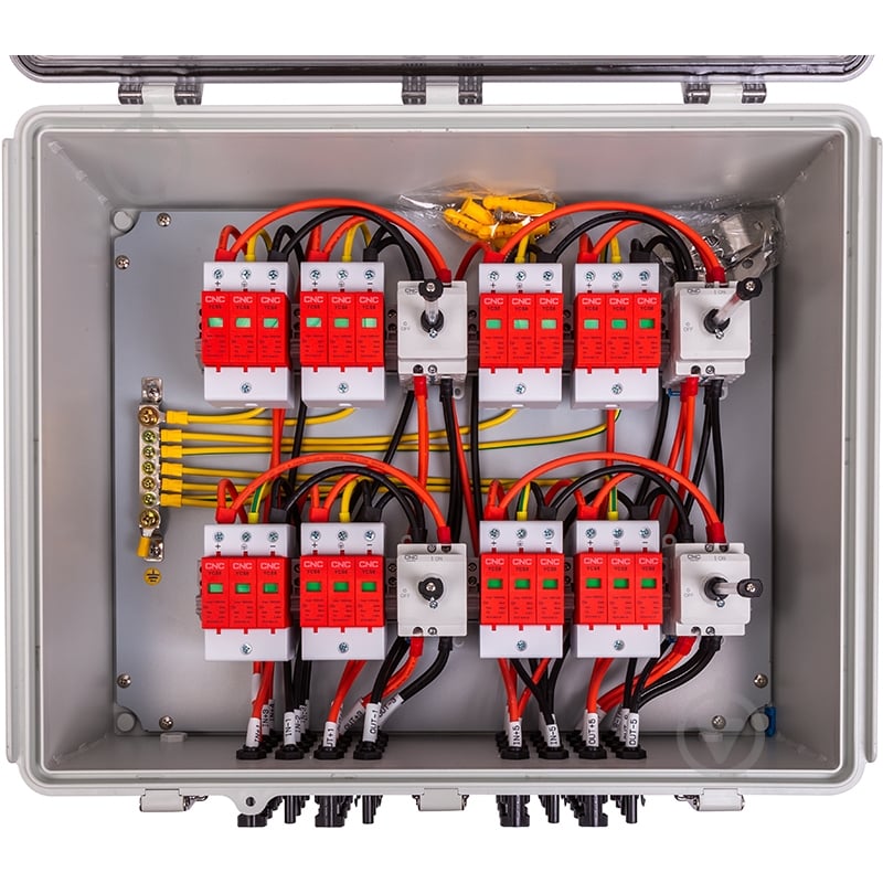 Панель вимкнення CNC PV 8in-8out YCX8-DIS 8/8 32/32 DC1000 - фото 4 Панель вимкнення CNC PV 8in-8out YCX8-DIS 8/8 32/32 DC1000 - фото 4