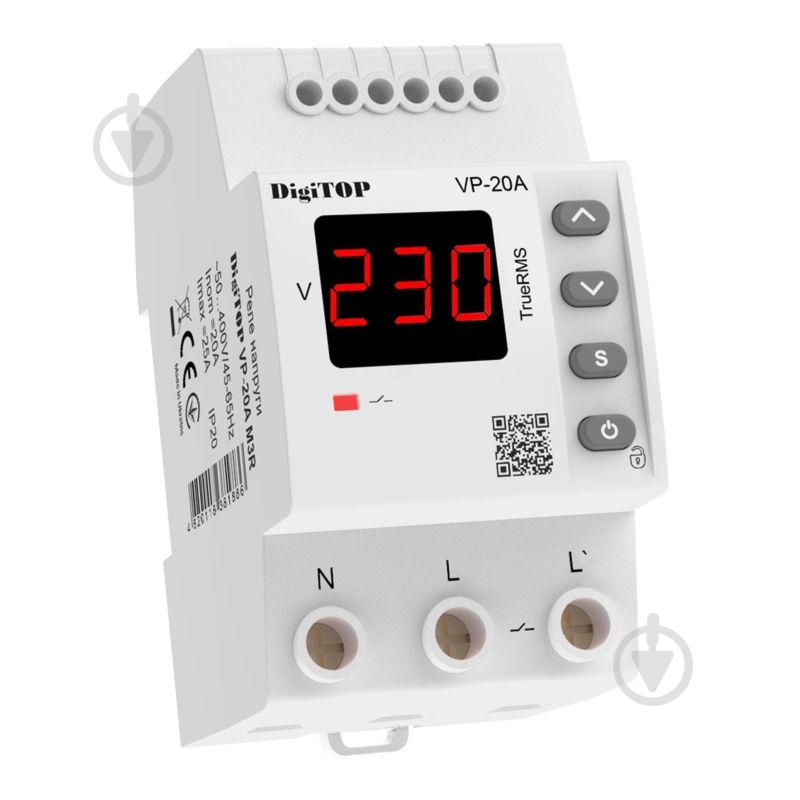 Реле напруги DigiTOP VP-20A M3R - фото 1