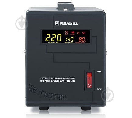 Стабилизатор напряжения Real-el STAB Energy-1000 - фото 2
