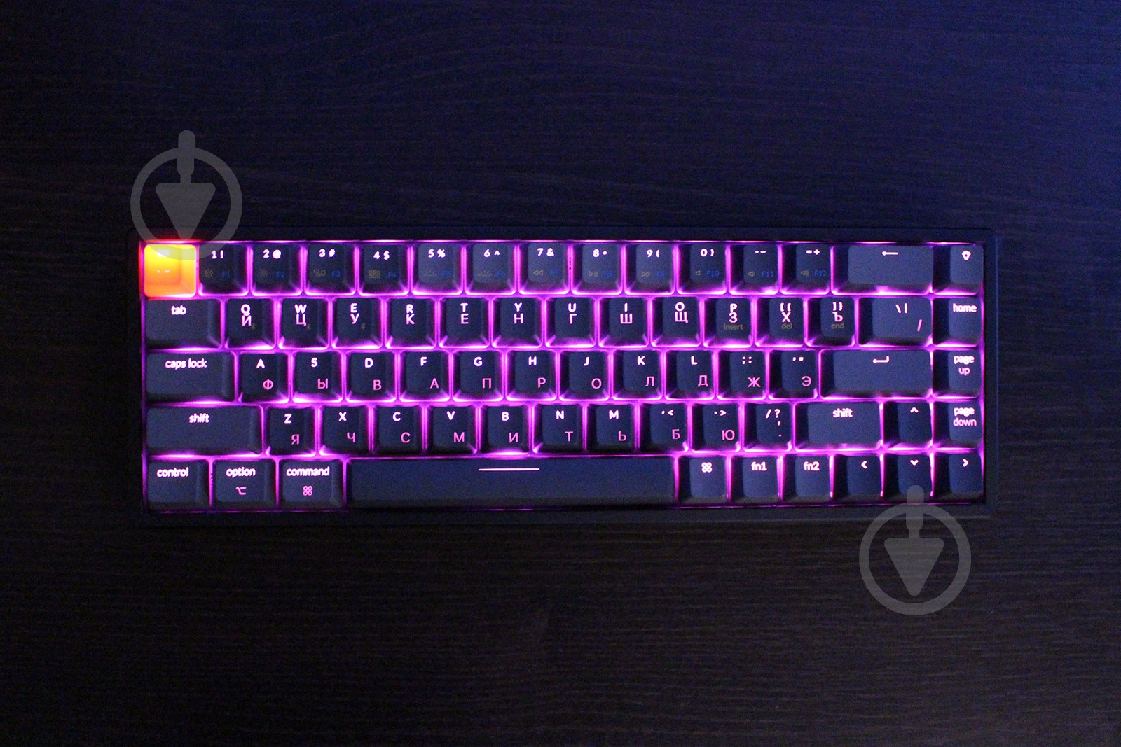 Клавиатура Keychron К6 (R1_KEYCHRON) Optical Red White LED black - фото 8