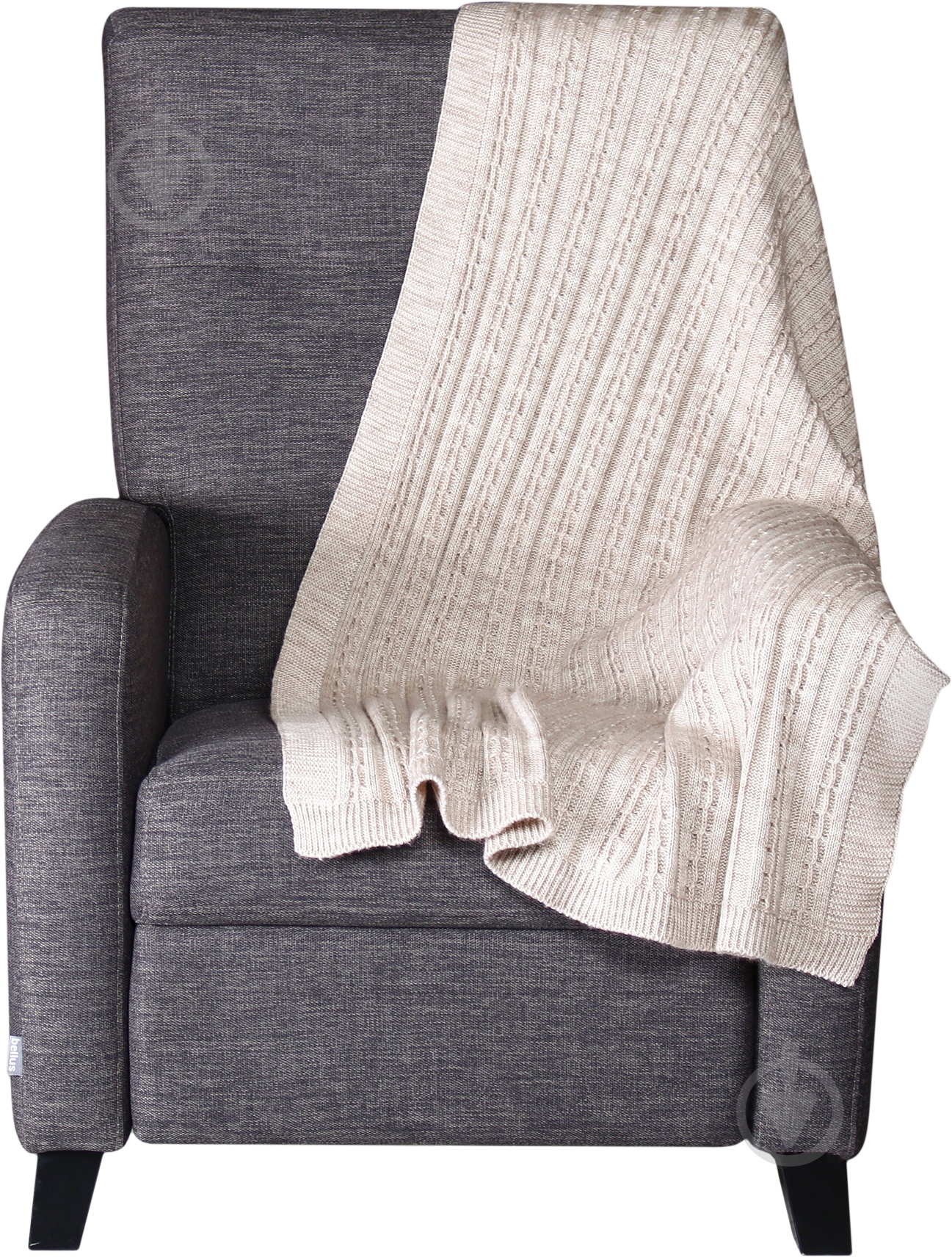 Плед Косы 90x130 см латте Прованс - фото 4