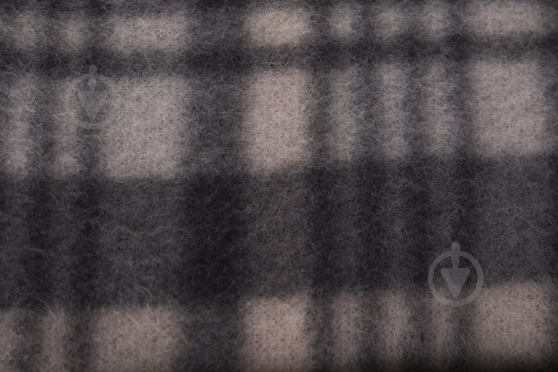 Плед Клетка 135x175 см серый - фото 4