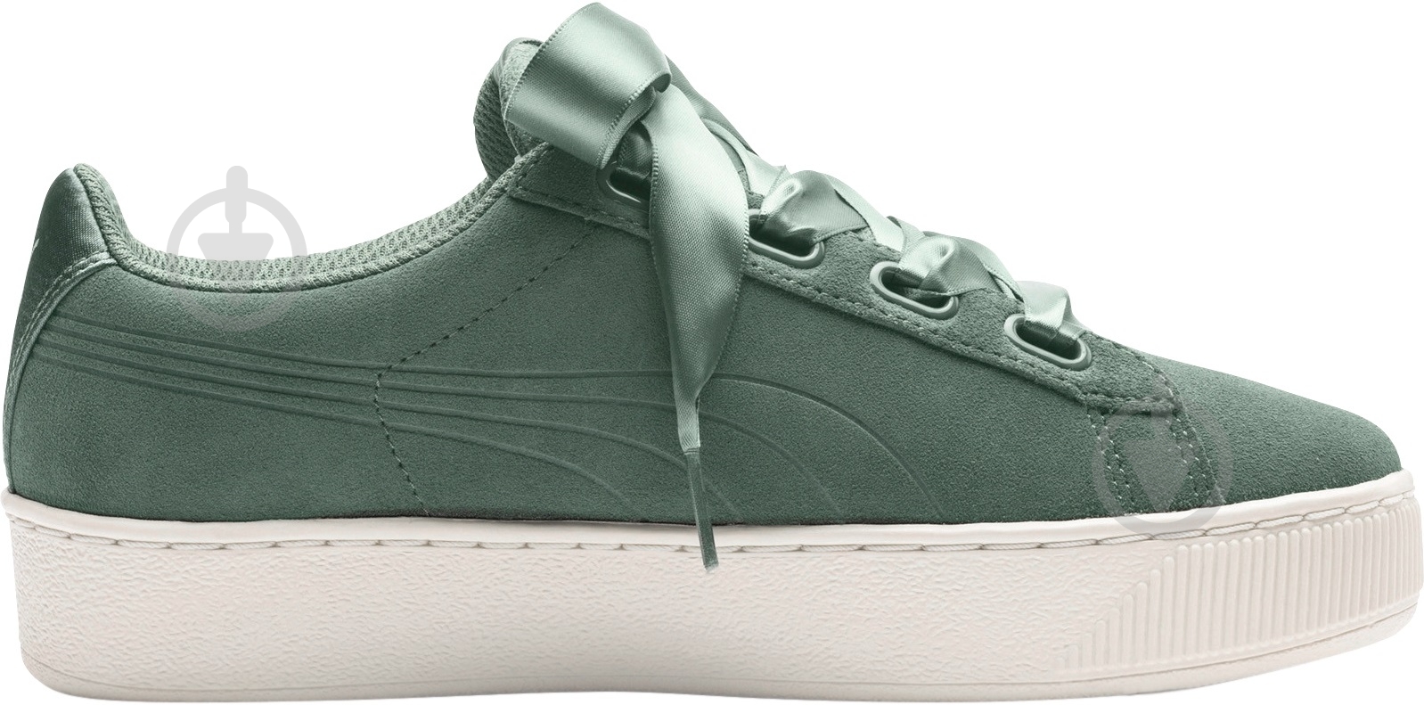 Кроссовки Puma Vikky Platform Ribbon S 36641805 р.35,5 зеленый - фото 2