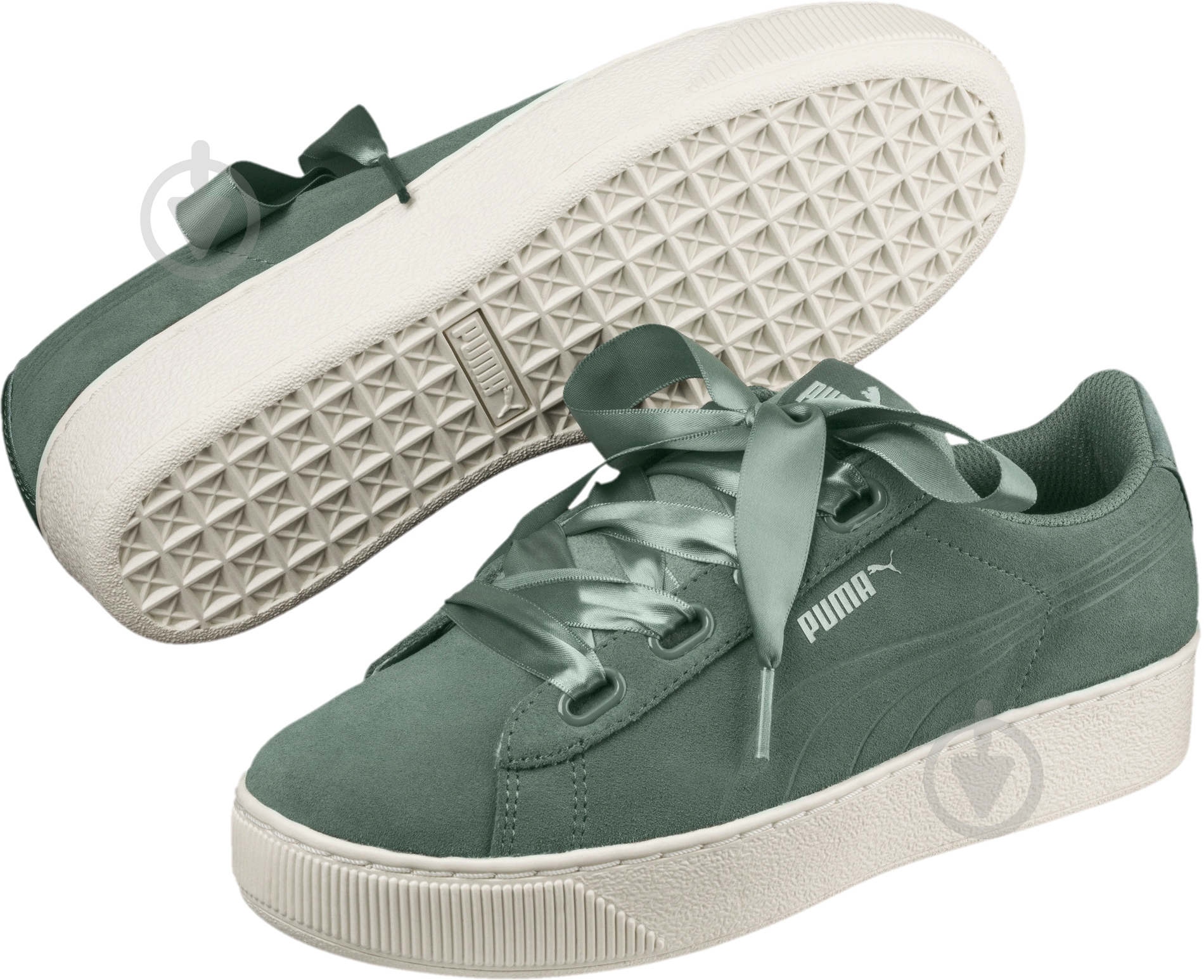 Кросівки Puma Vikky Platform Ribbon S 36641805 р.37 зелений - фото 3