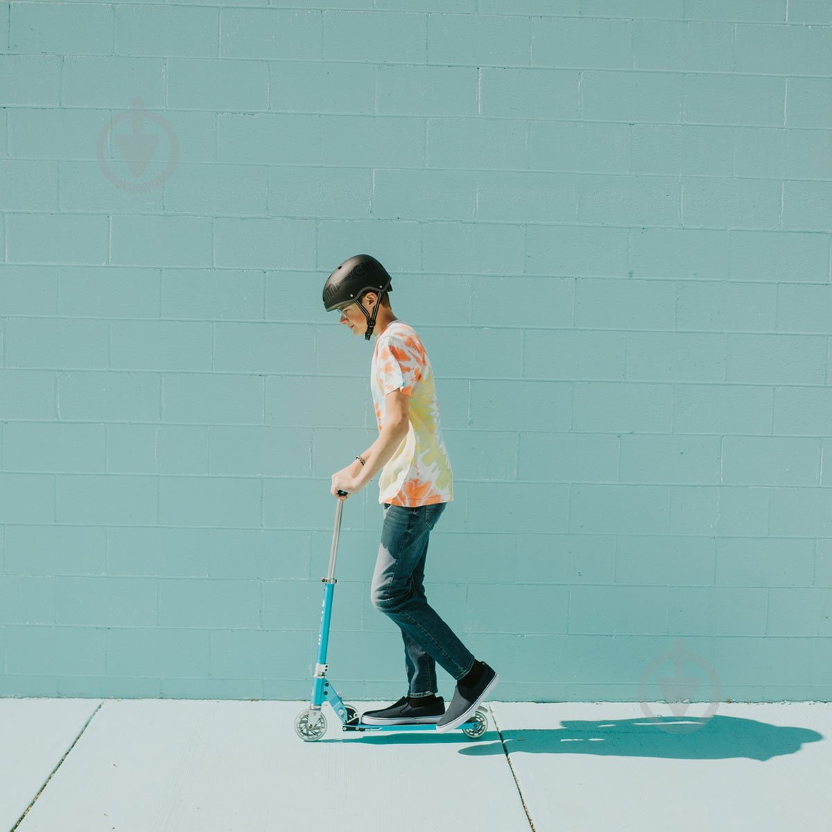 Самокат Micro дитячий Sprite LED блакитний - фото 9