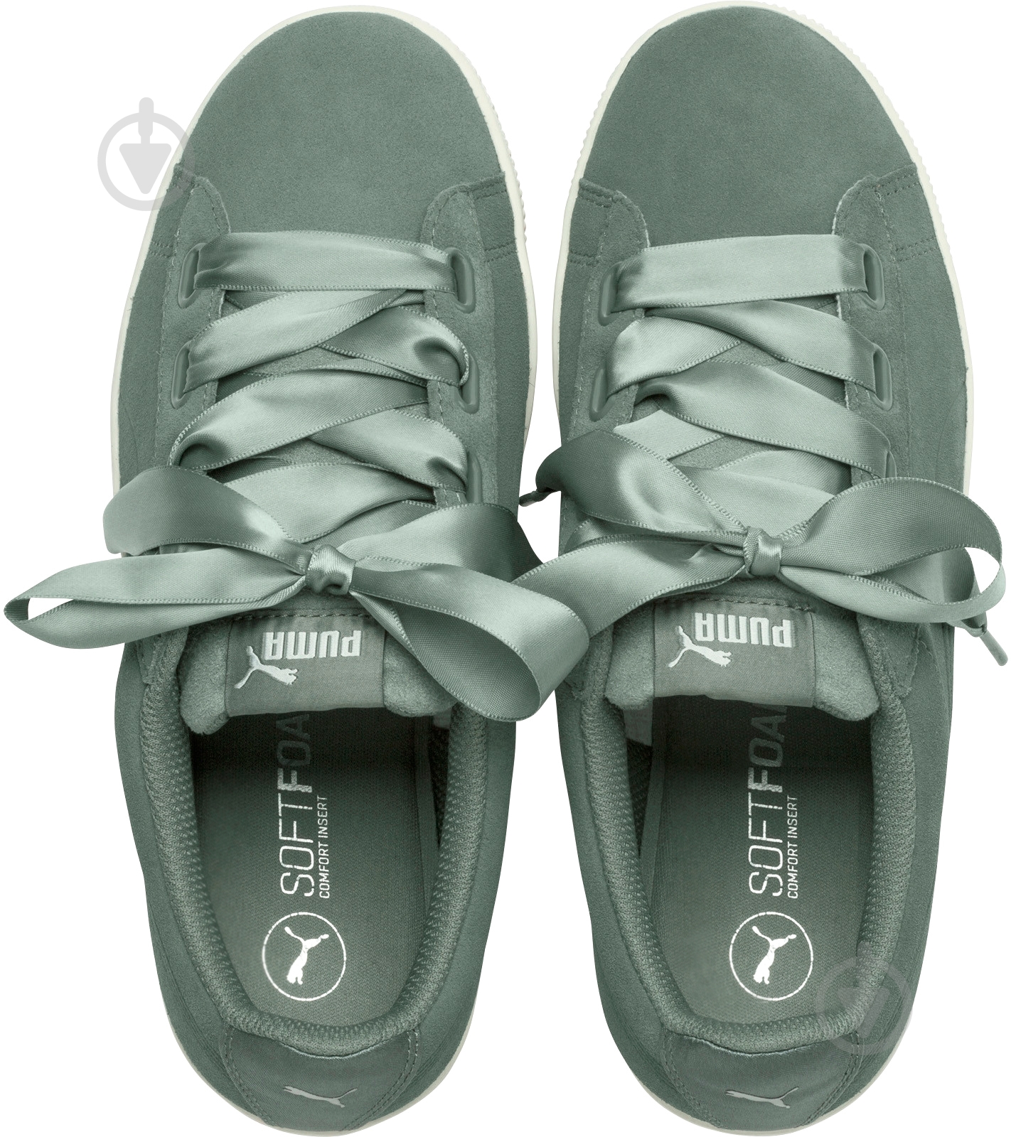 Кросівки Puma Vikky Platform Ribbon S 36641805 р.38 зелений - фото 2 Кросівки Puma Vikky Platform Ribbon S 36641805 р.38 зелений - фото 2