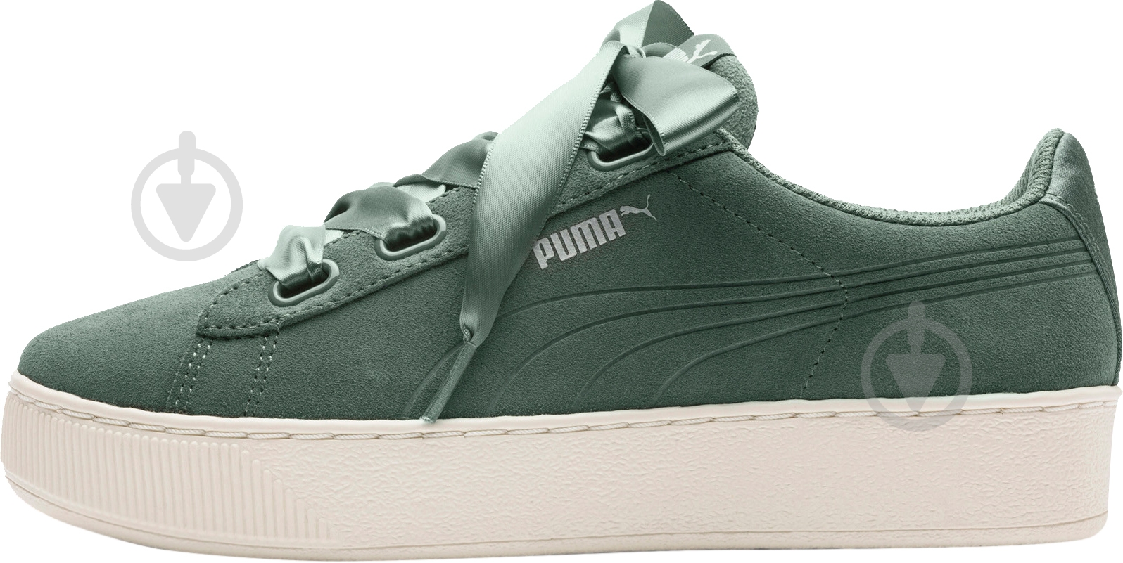 Кросівки Puma Vikky Platform Ribbon S 36641805 р.38 зелений - фото 5 Кросівки Puma Vikky Platform Ribbon S 36641805 р.38 зелений - фото 5