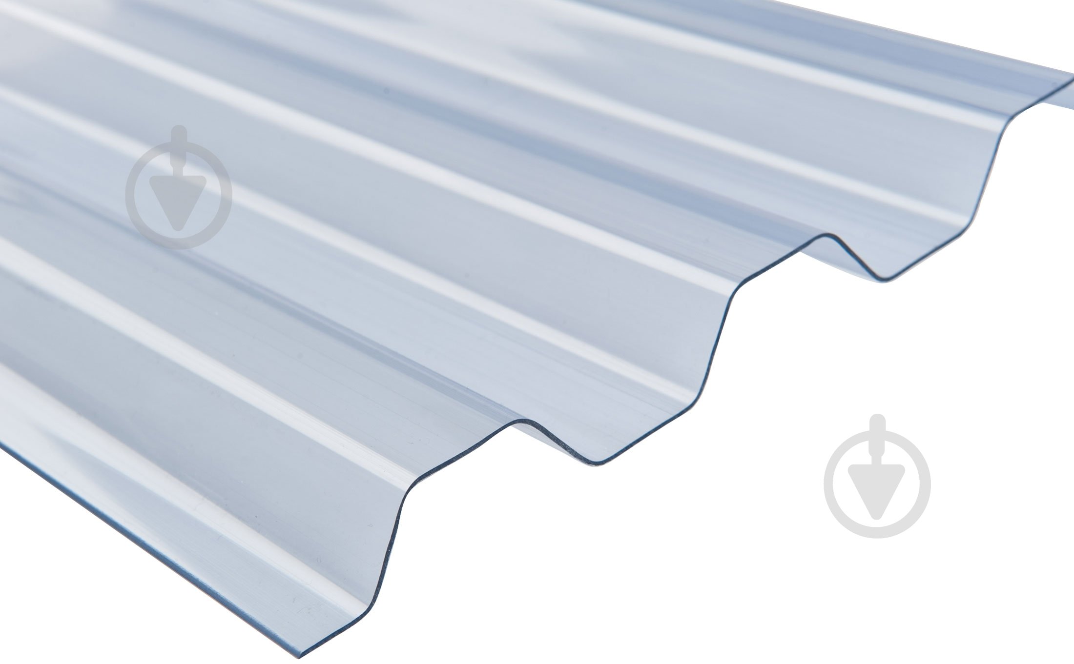 Прозрачный лист ПВХ Brett Martin 70/18 2x0,9м x 0,7мм трапеция - фото 1