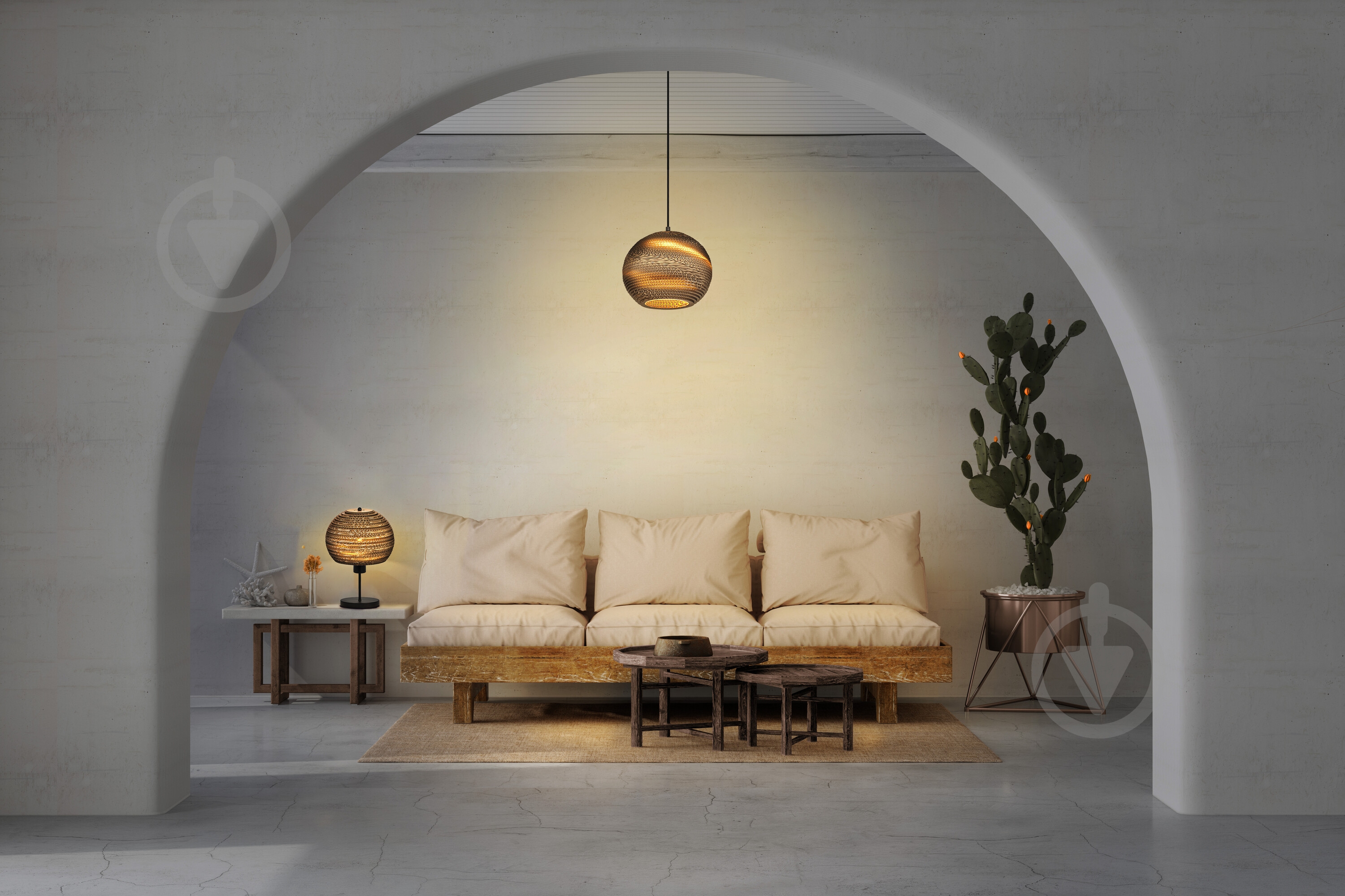Подвес Ledvance Decor Cardboard Ball Pendant 1x/E27 коричневый - фото 17
