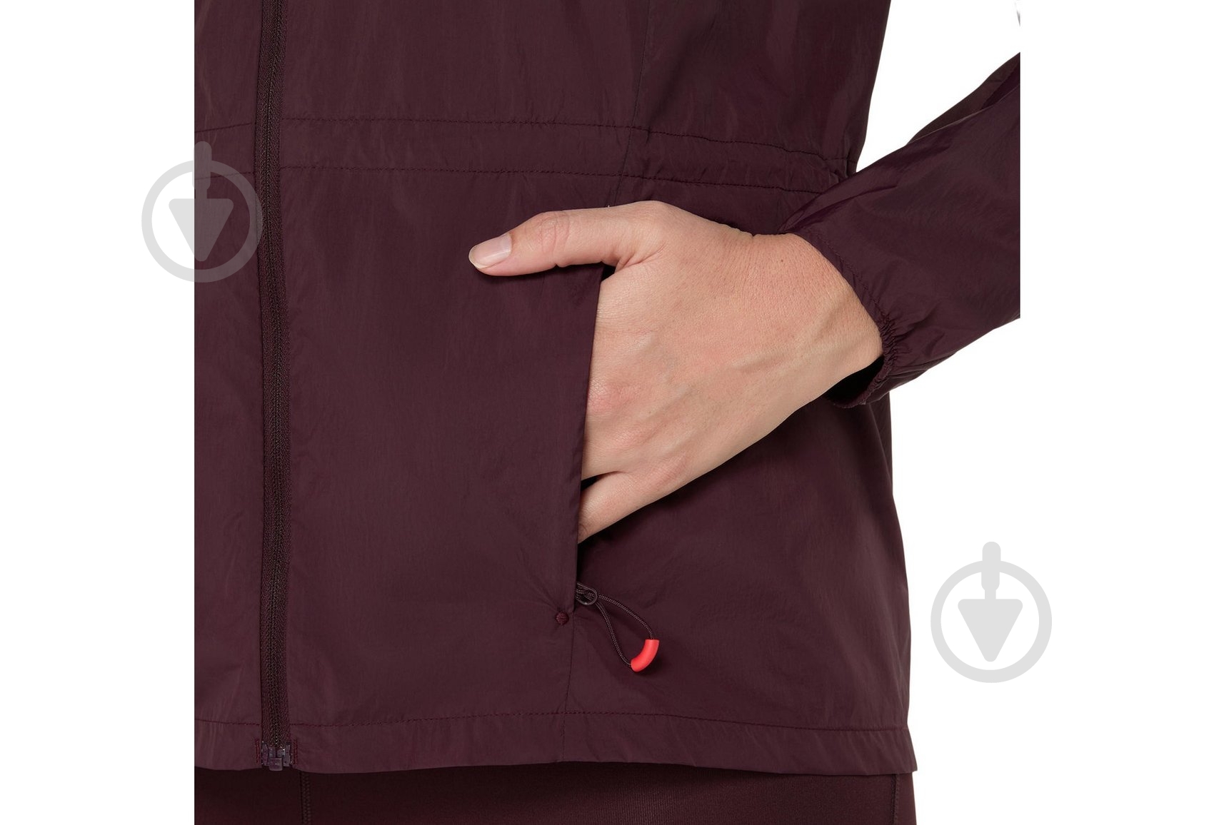Ветровка женская Asics ROAD PACKABLE JACKET 2012D076-600 р.M бордовая - фото 5