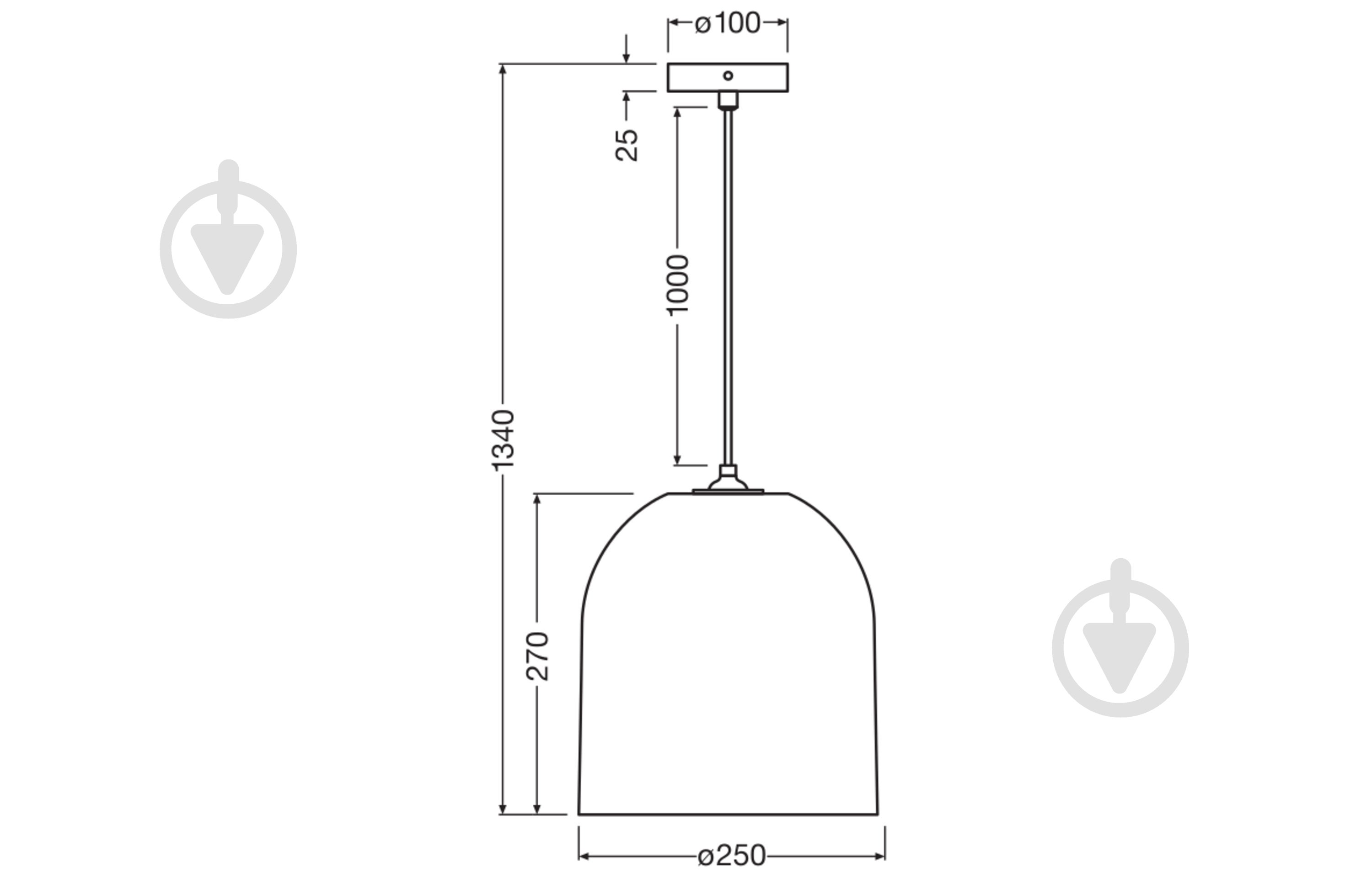 Подвес Ledvance Decor Cardboard Bell Pendant 1x/E27 коричневый - фото 5