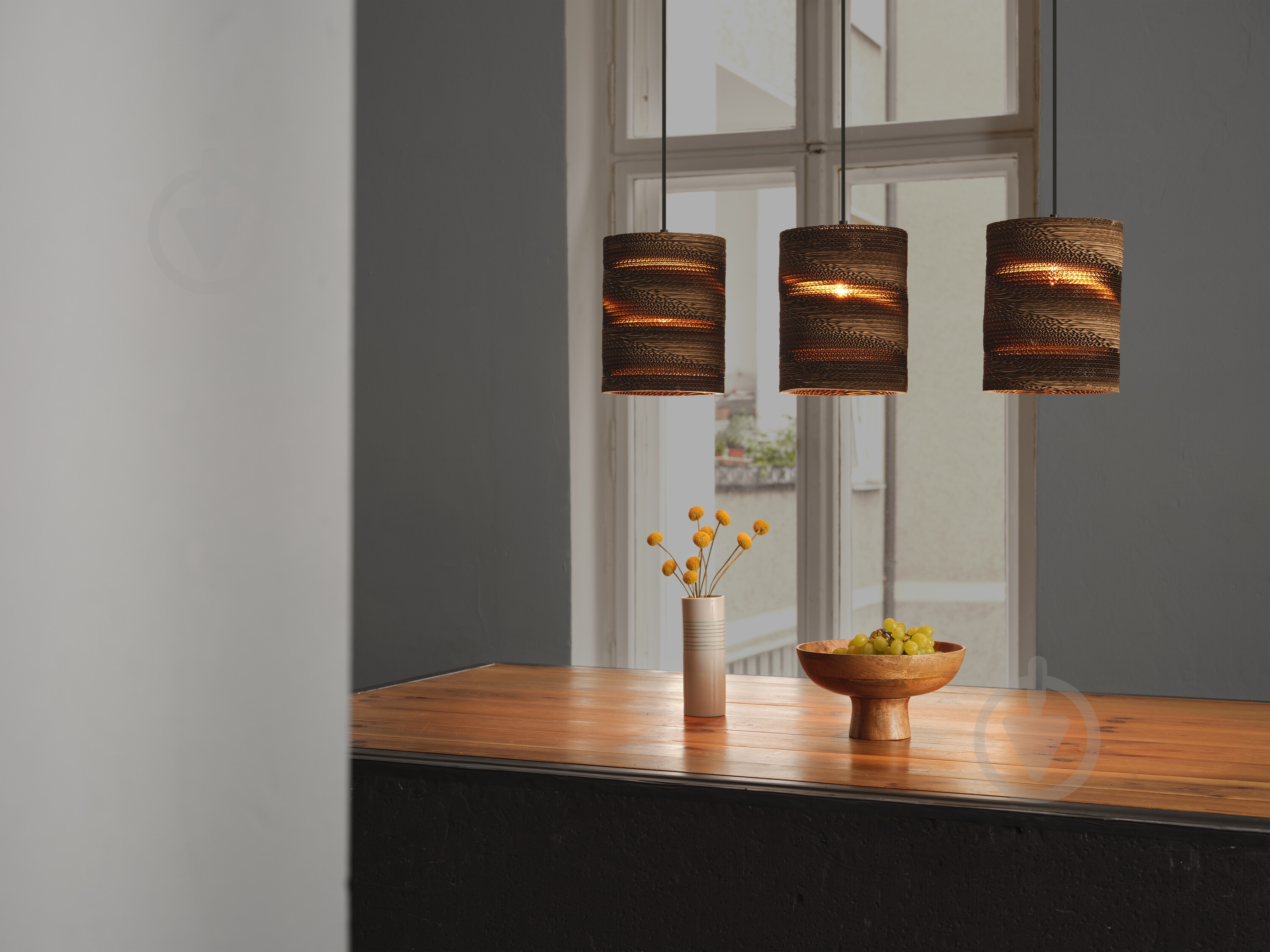 Подвес Ledvance Decor Cardboard Cylinder Pendant Brown 3x/E27 - фото 9