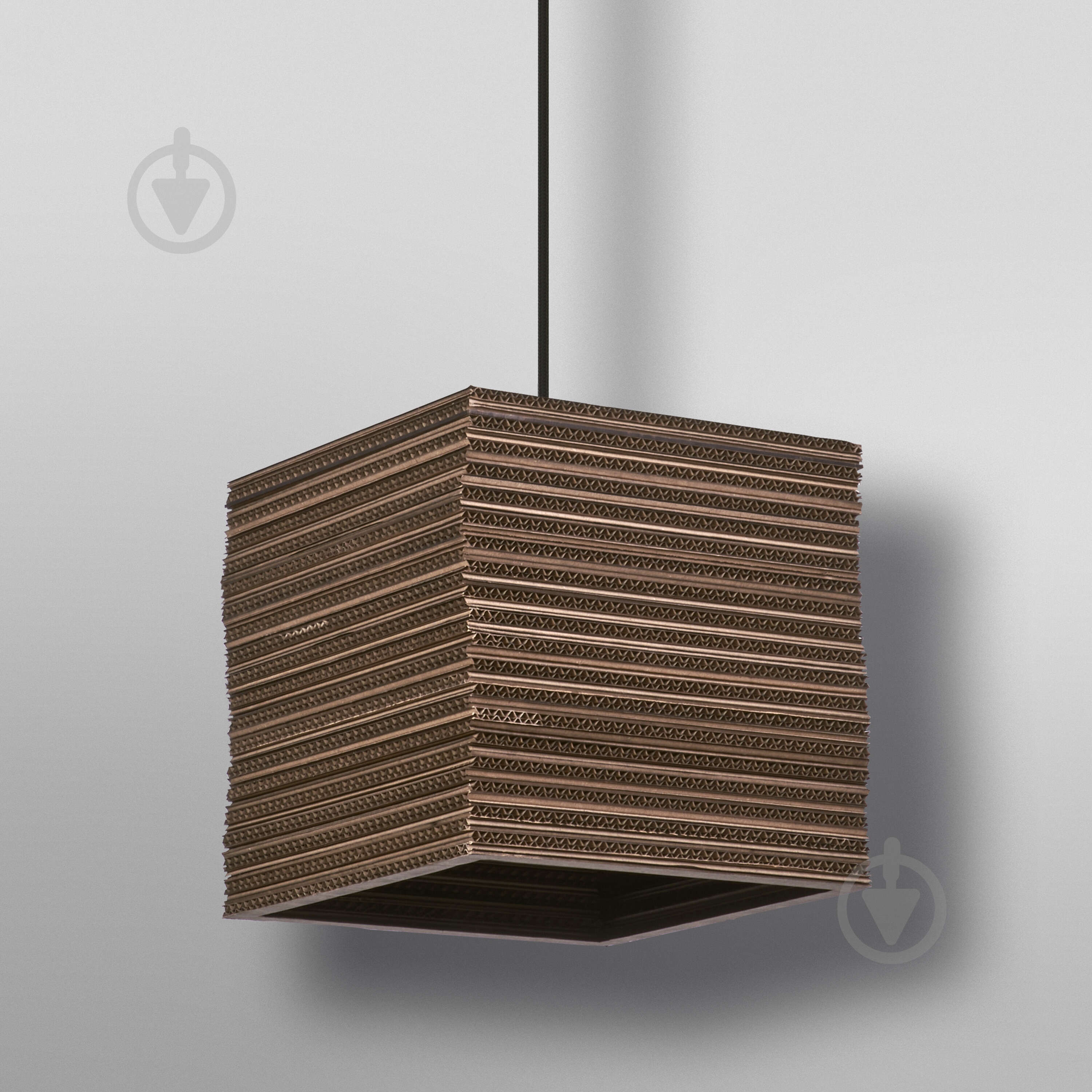 Подвес Ledvance Decor Cardboard Square Pendant Brown 1x/E27 - фото 5