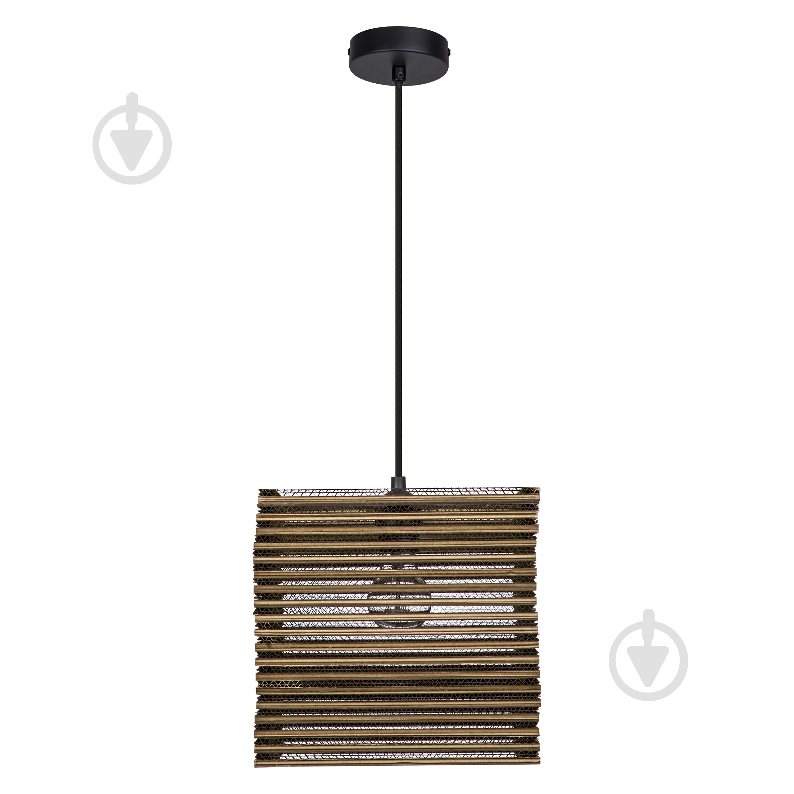 Подвес Ledvance Decor Cardboard Square Pendant Brown 1x/E27 - фото 1