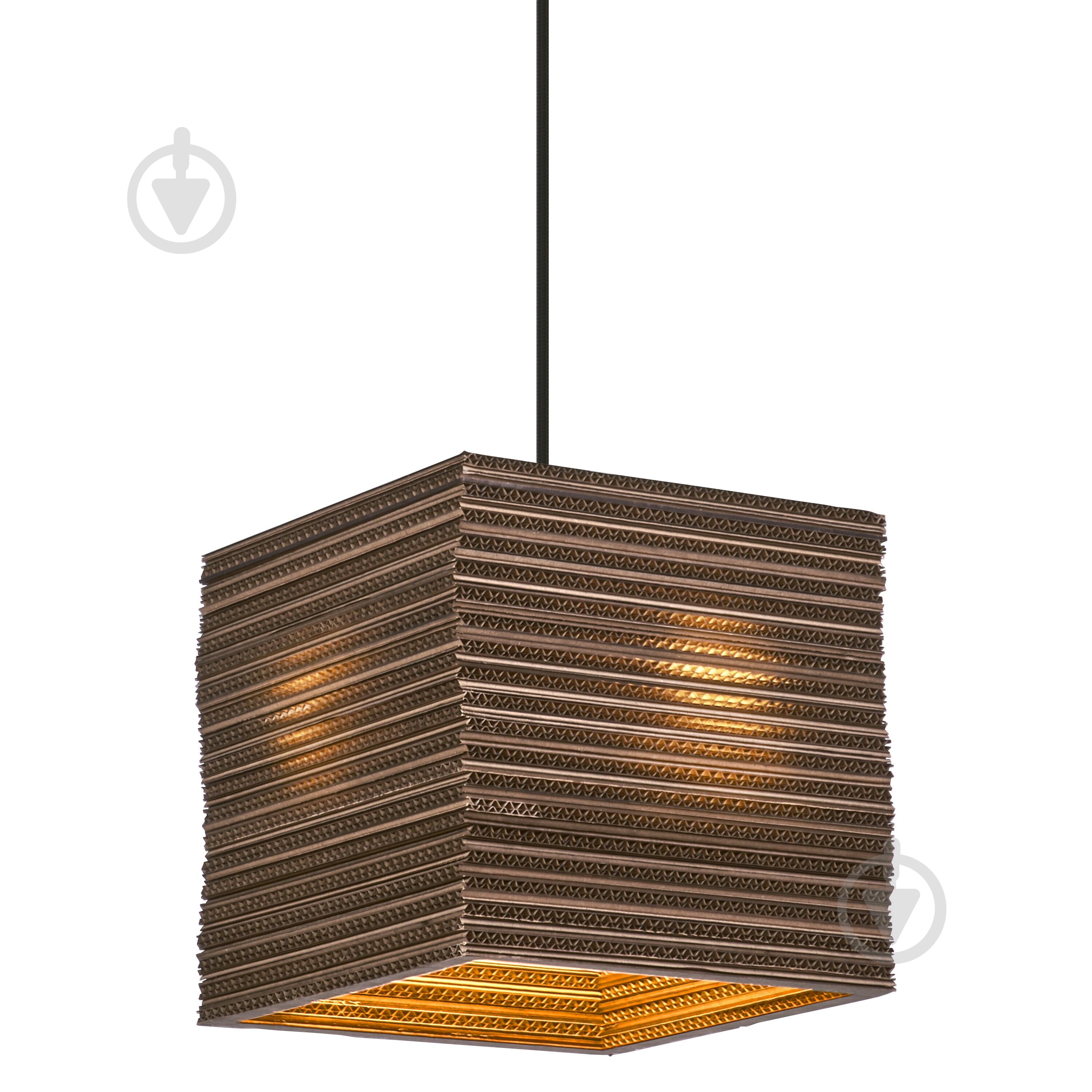 Подвес Ledvance Decor Cardboard Square Pendant Brown 1x/E27 - фото 2