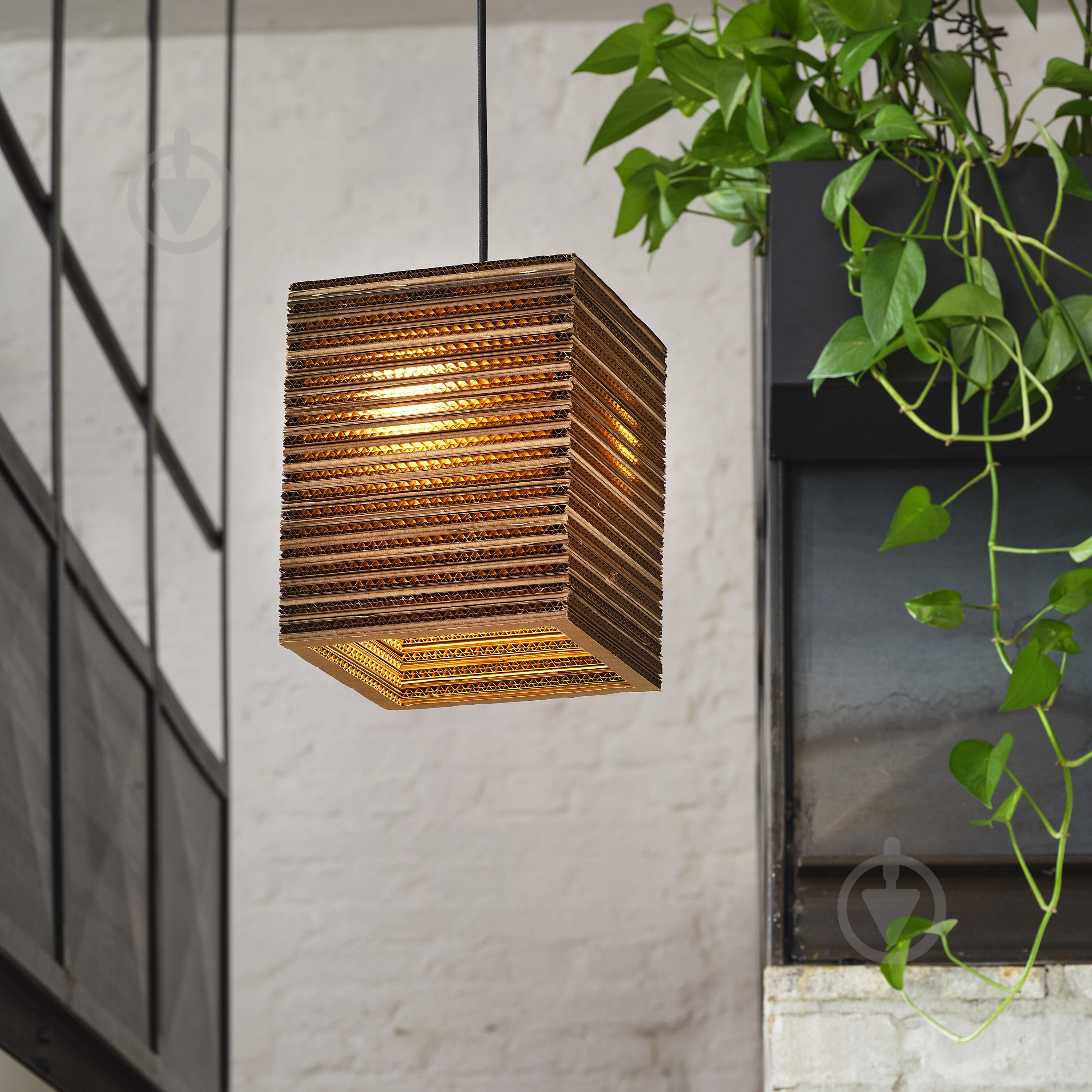 Подвес Ledvance Decor Cardboard Square Pendant Brown 1x/E27 - фото 10