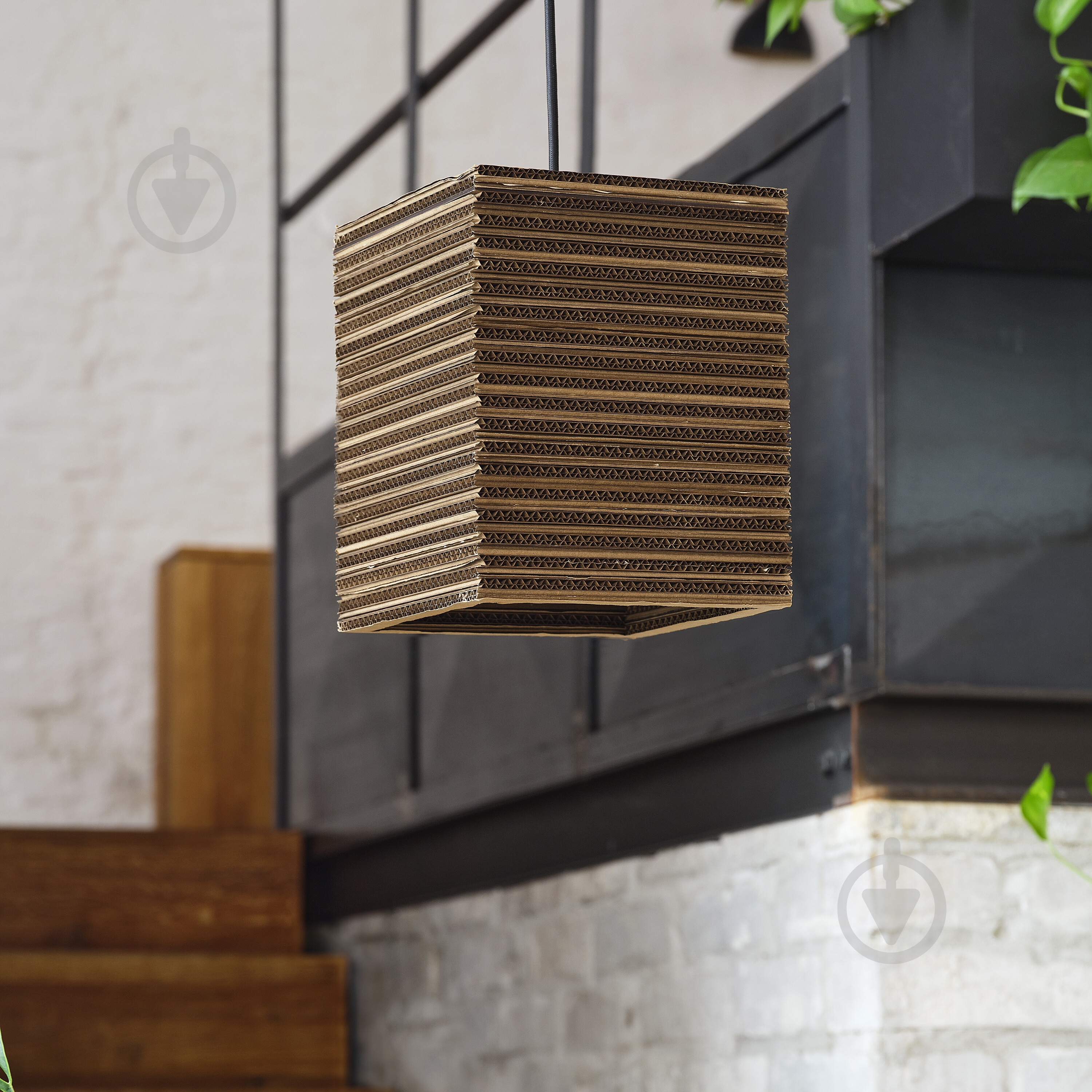 Подвес Ledvance Decor Cardboard Square Pendant Brown 1x/E27 - фото 12
