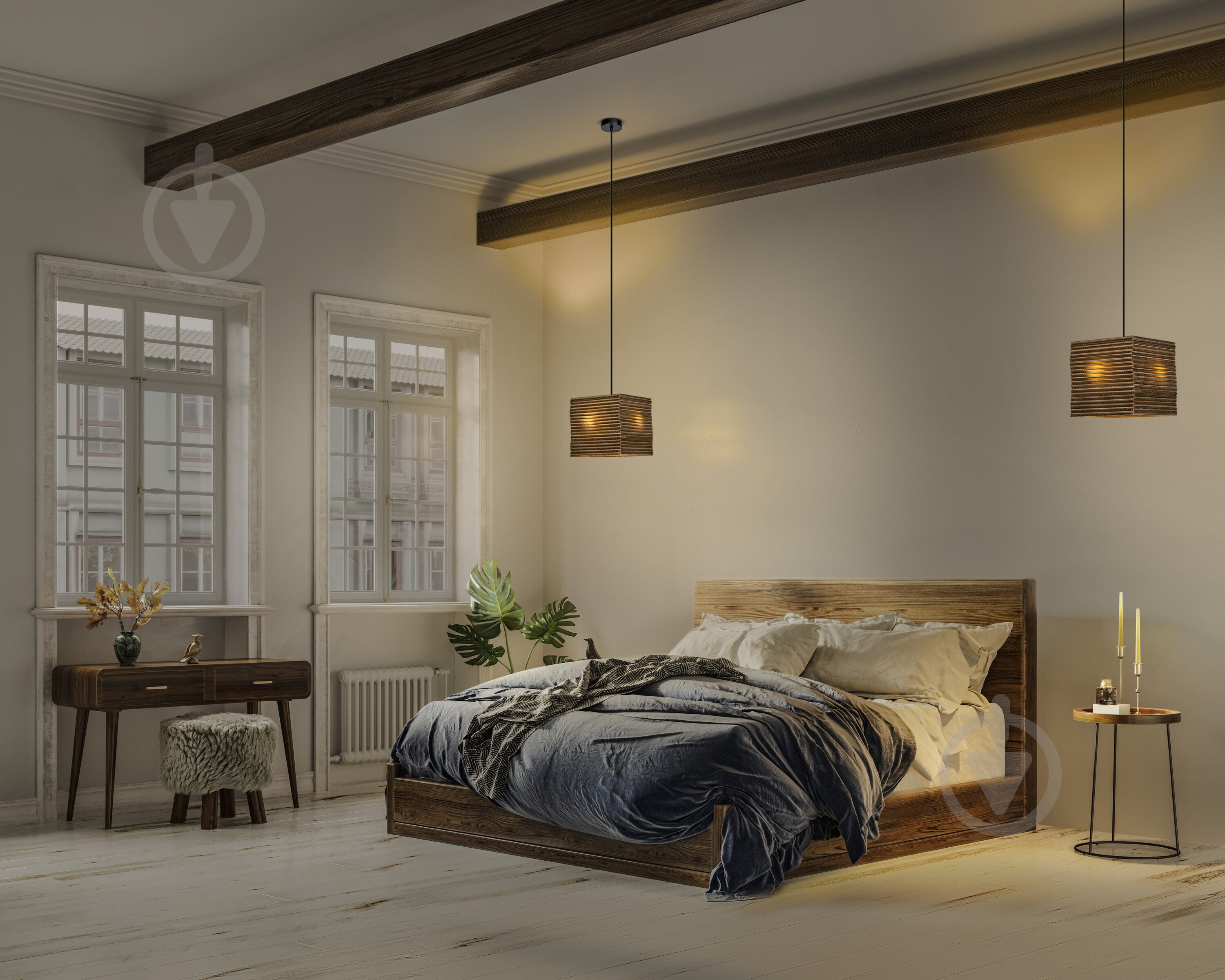 Подвес Ledvance Decor Cardboard Square Pendant Brown 1x/E27 - фото 15