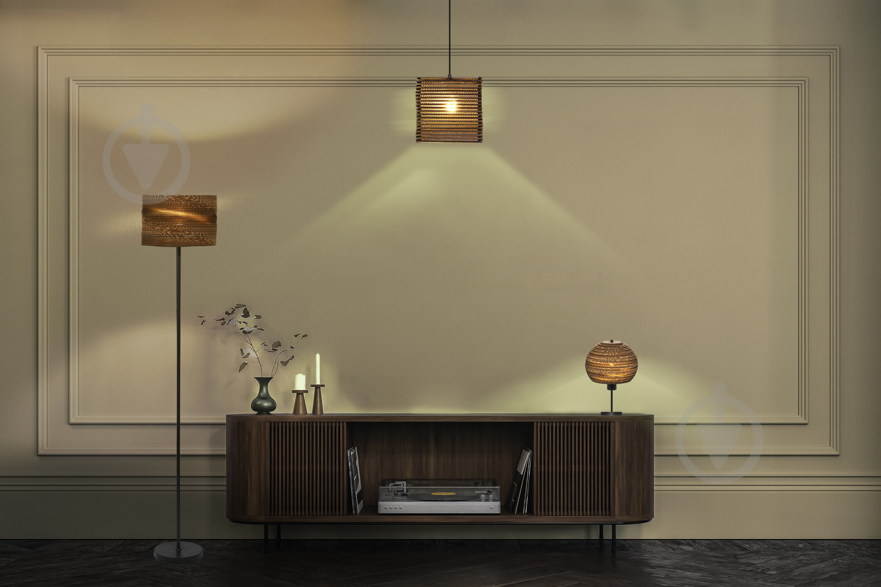 Подвес Ledvance Decor Cardboard Square Pendant Brown 1x/E27 - фото 13