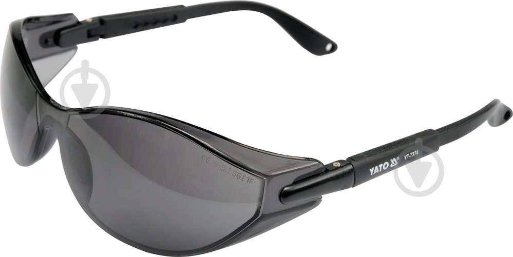 Очки защитные YATO открытые затемненные на оправе YT-7374 - фото 1 Очки защитные YATO открытые затемненные на оправе YT-7374 - фото 1