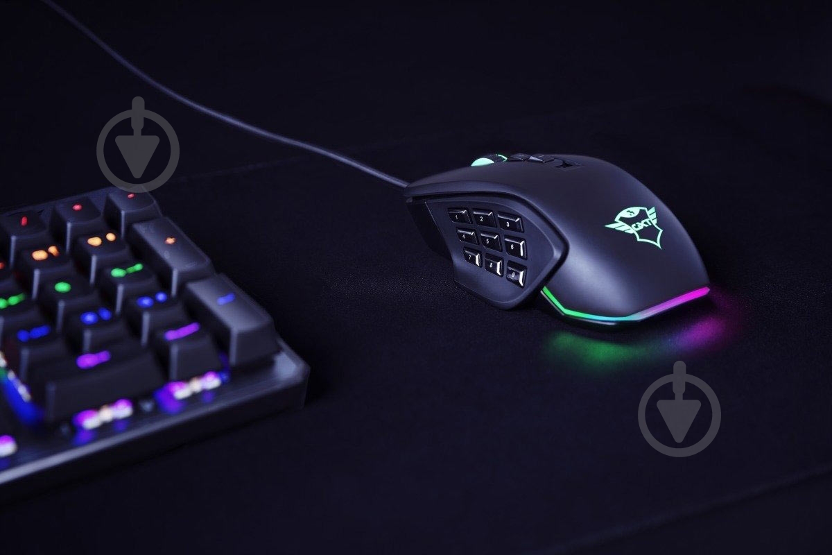 Мышь Trust GXT970 Morfix Customisable Blue (23764) black (23764) - фото 12