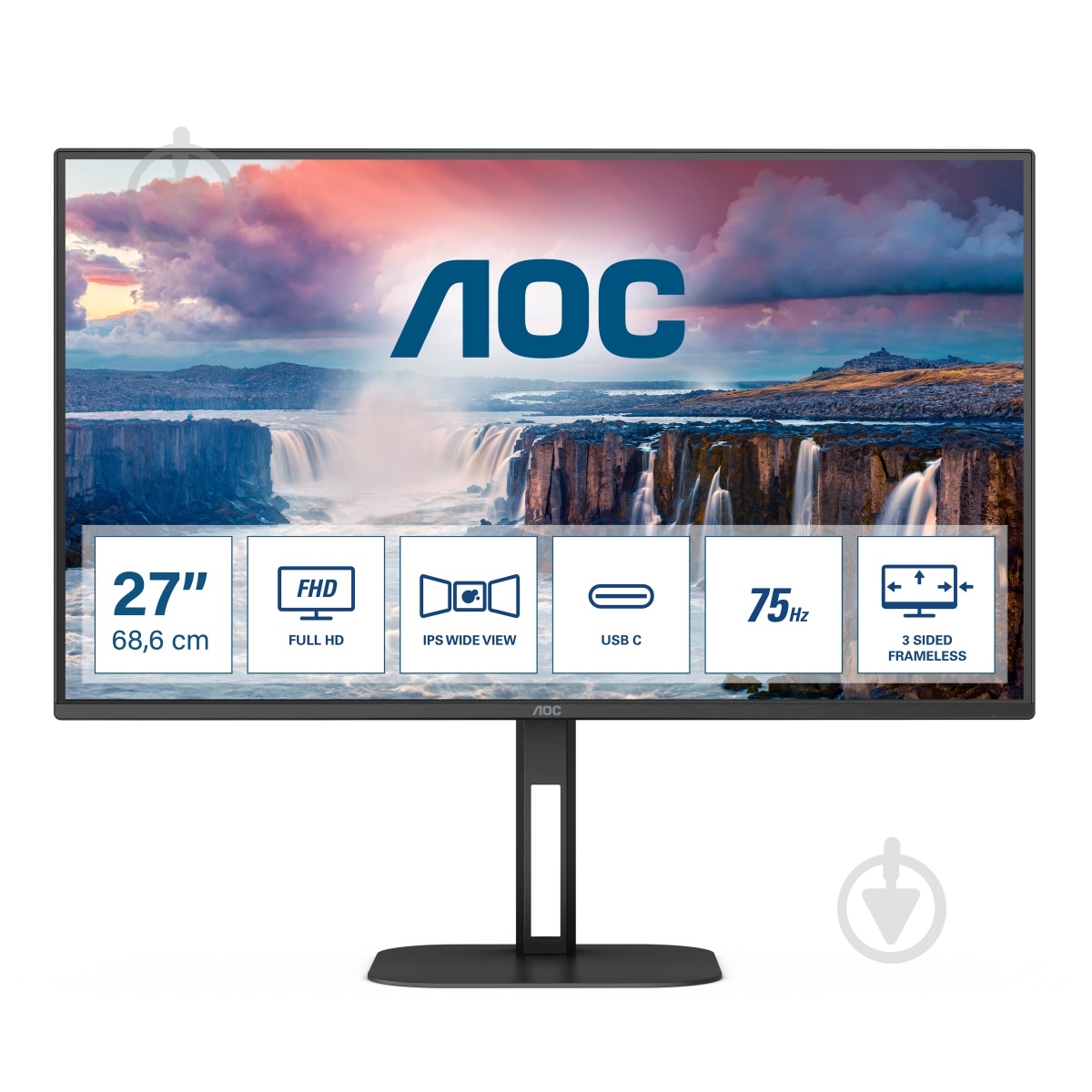 Монитор AOC 27V5CE/BK 27" (27V5CE/BK) - фото 1