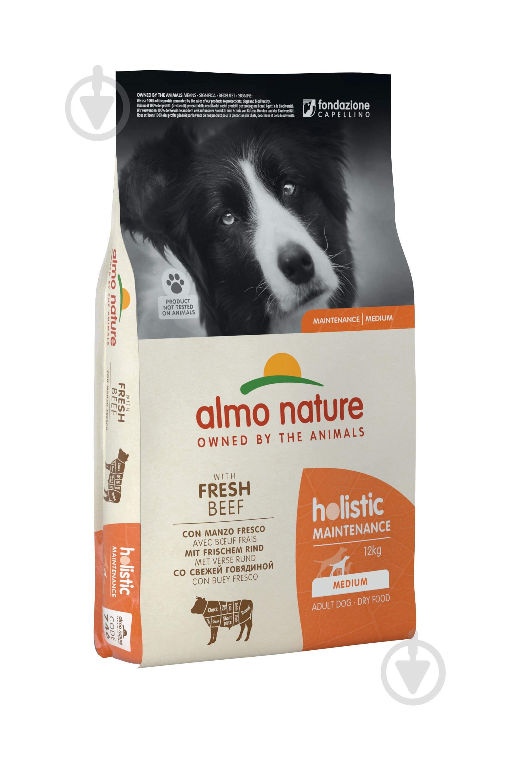 Корм сухой для средних пород Almo Nature Holistic Dog M с говядиной 12 кг - фото 1 Корм сухой для средних пород Almo Nature Holistic Dog M с говядиной 12 кг - фото 1