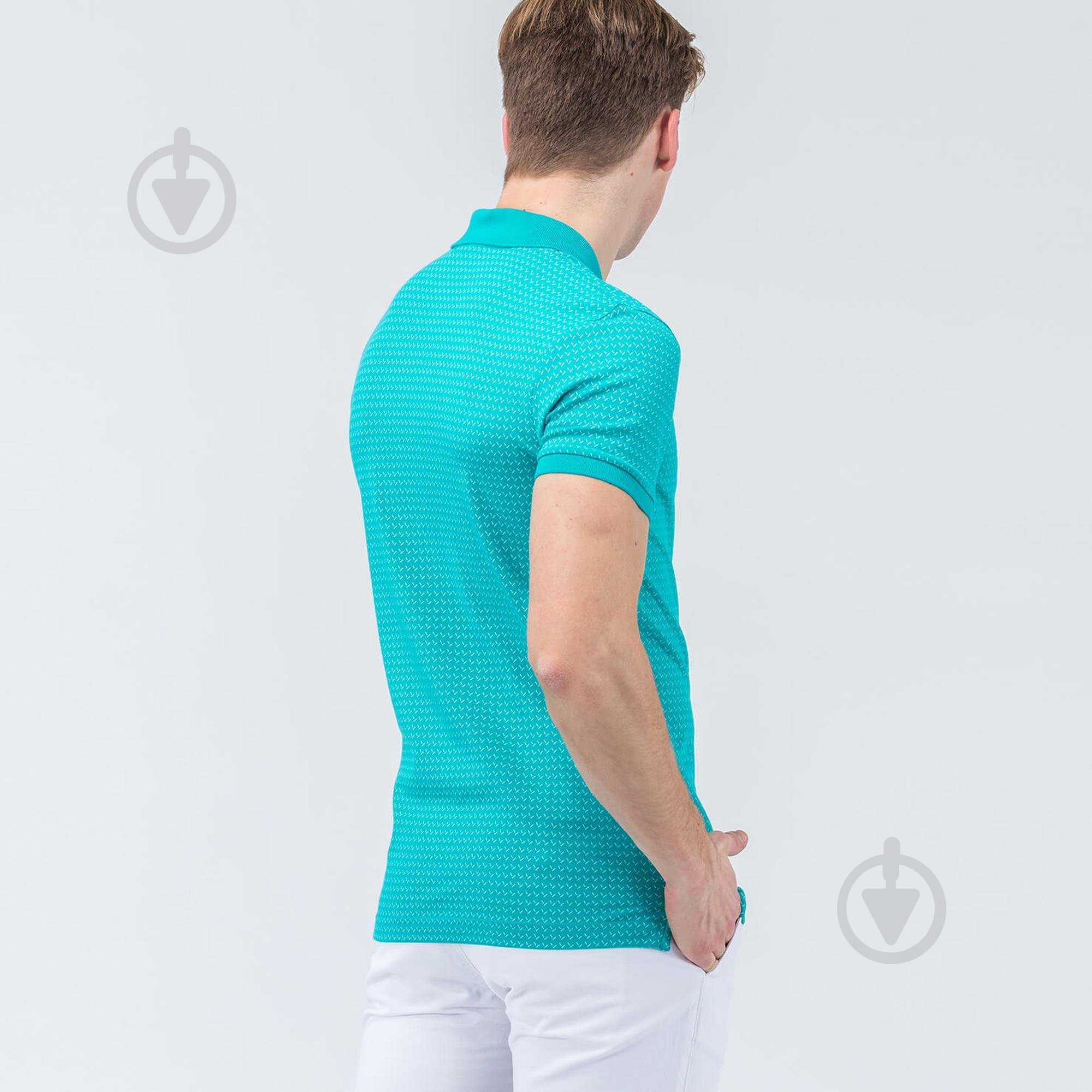 Поло Lacoste PH071616F р.S бирюзовый - фото 3