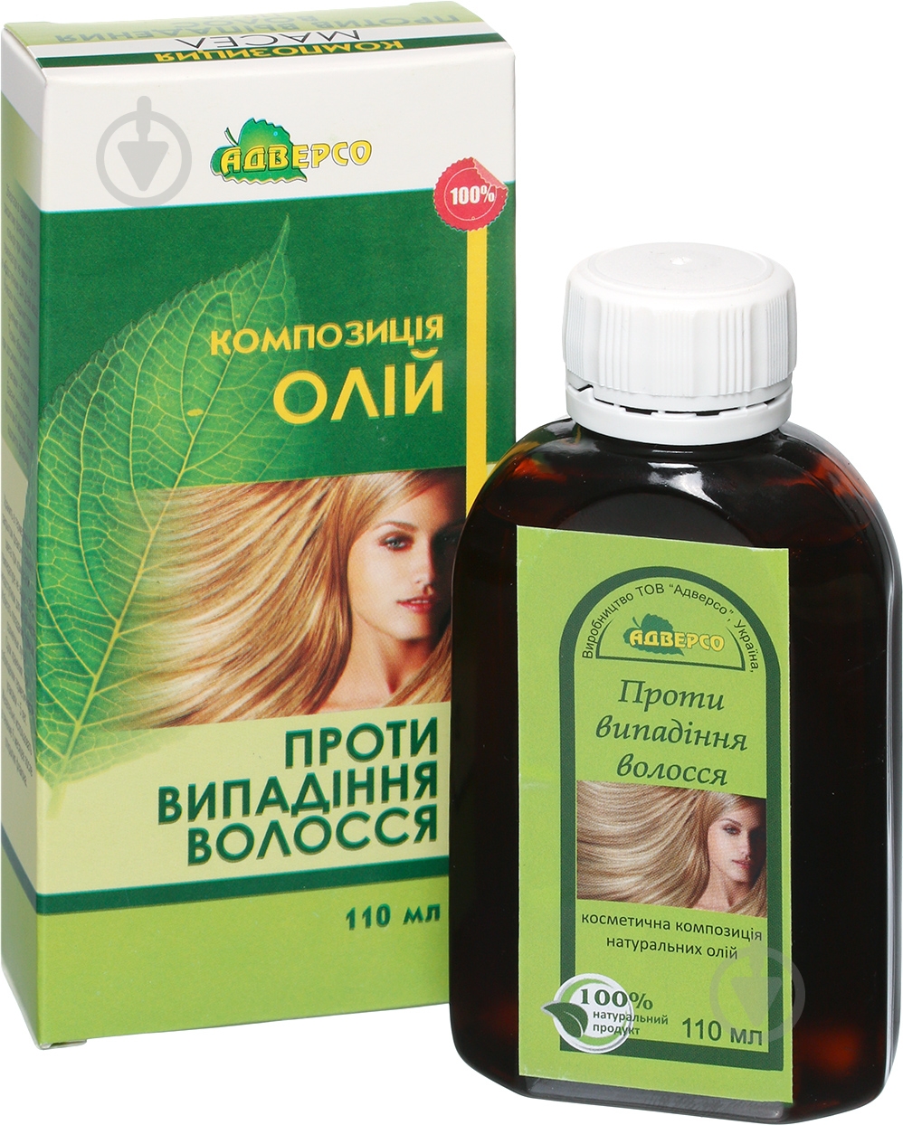 Масло Адверсо Против выпадения 110 мл - фото 1