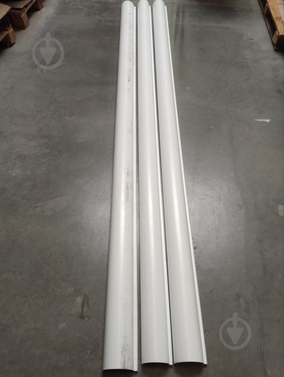 УЦЕНКА! Желоб водосточный RoofOK 120 мм 3 м белый (УЦ №2569) - фото 2