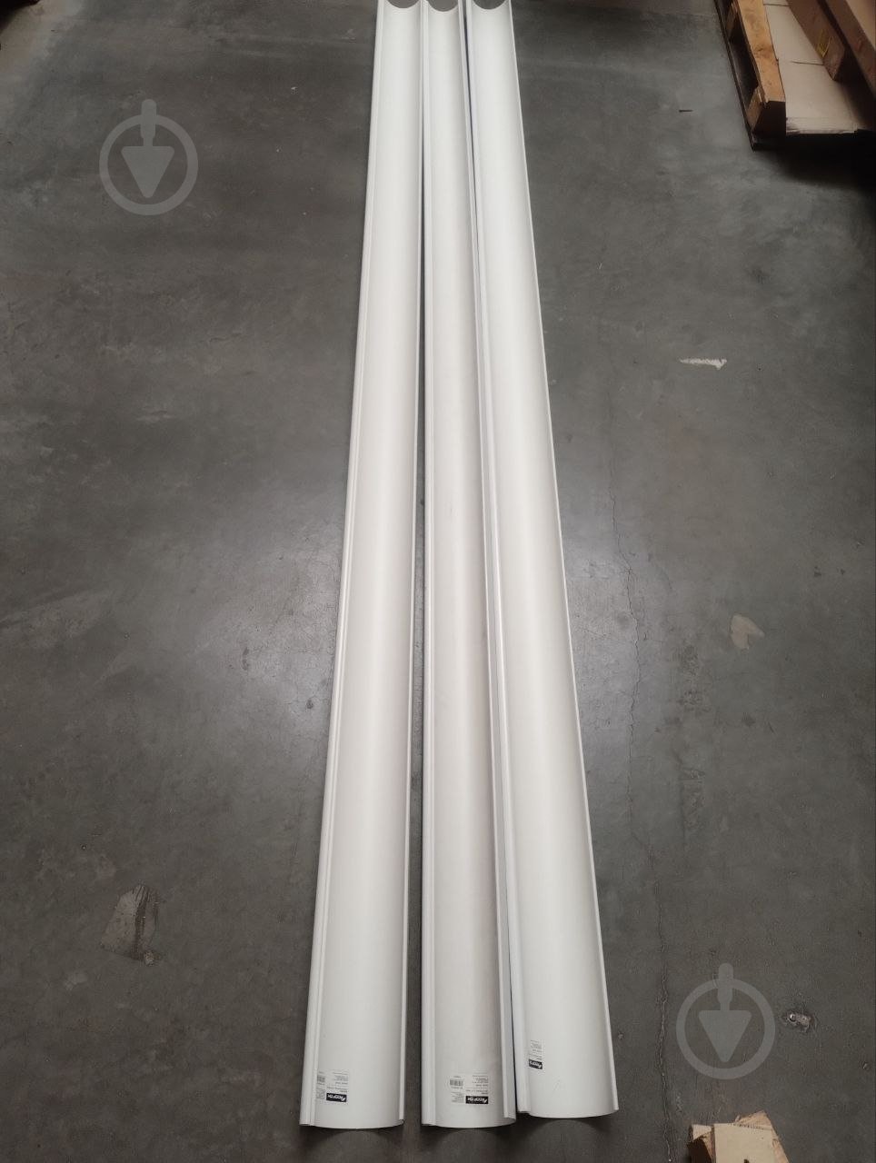 УЦЕНКА! Желоб водосточный RoofOK 120 мм 3 м белый (УЦ №2569) - фото 4