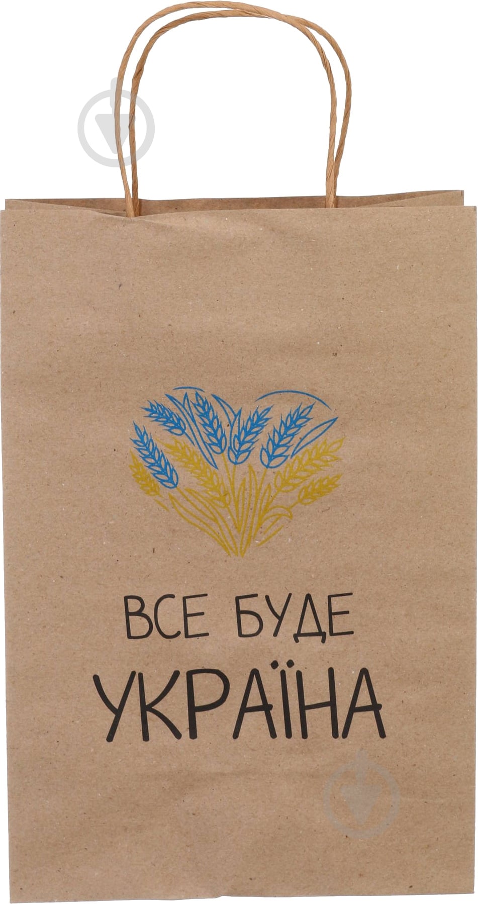 Пакет бумажный L Сердце крафт Gift K - фото 2