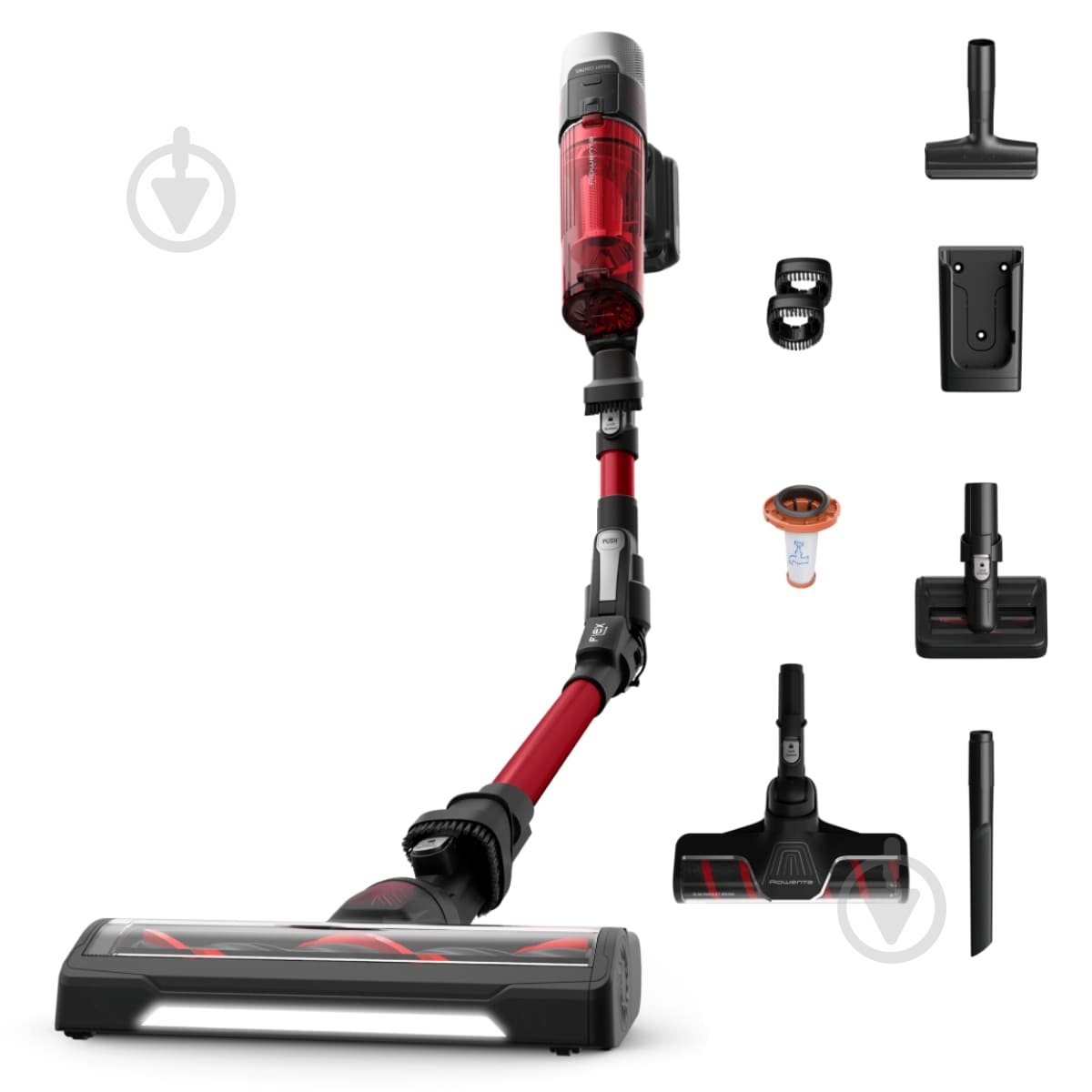 Пылесос аккумуляторный Rowenta X-Force 9.60 Complete RH2099WO black/red - фото 1