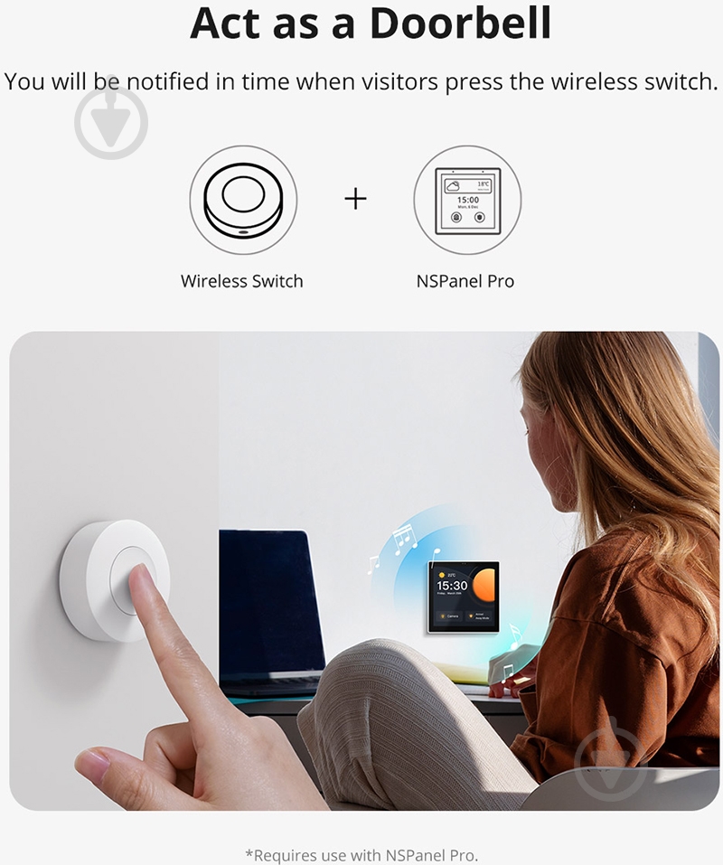 Умный выключатель Sonoff Zigbee NZB-01P белый - фото 9