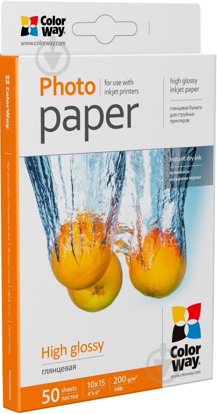 Фотобумага ColorWay 10x15 (PG2000504R) - фото 1