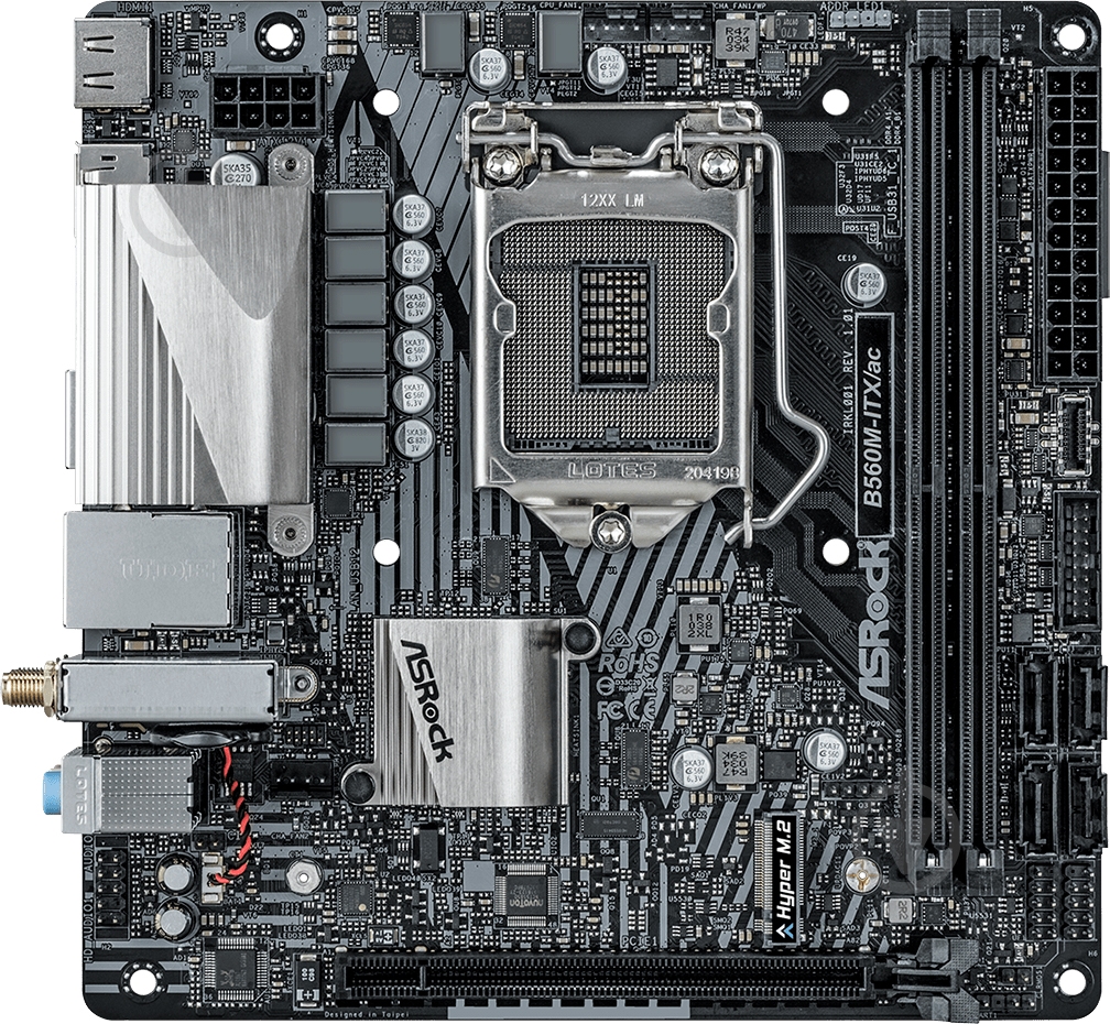 Материнская плата ASRock B560M-ITX/AC (Socket 1200, Intel B560, mini ITX) - фото 2