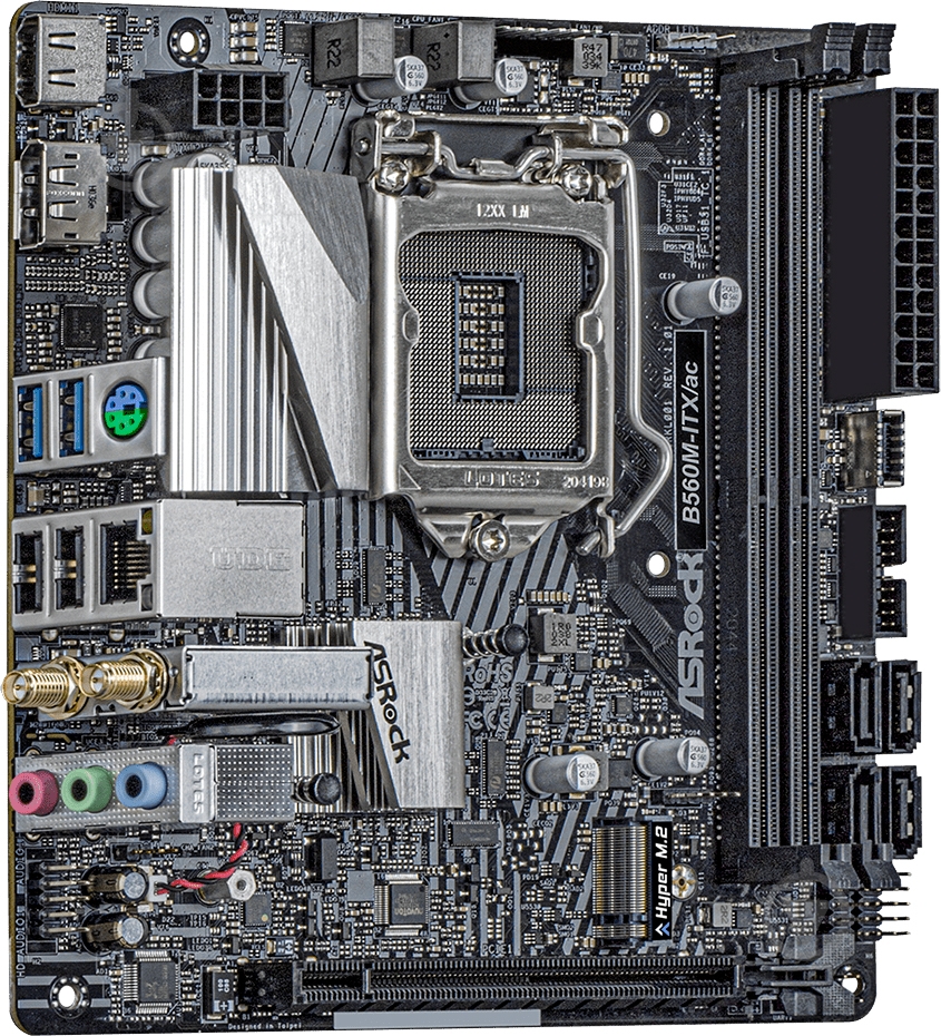 Материнская плата ASRock B560M-ITX/AC (Socket 1200, Intel B560, mini ITX) - фото 4