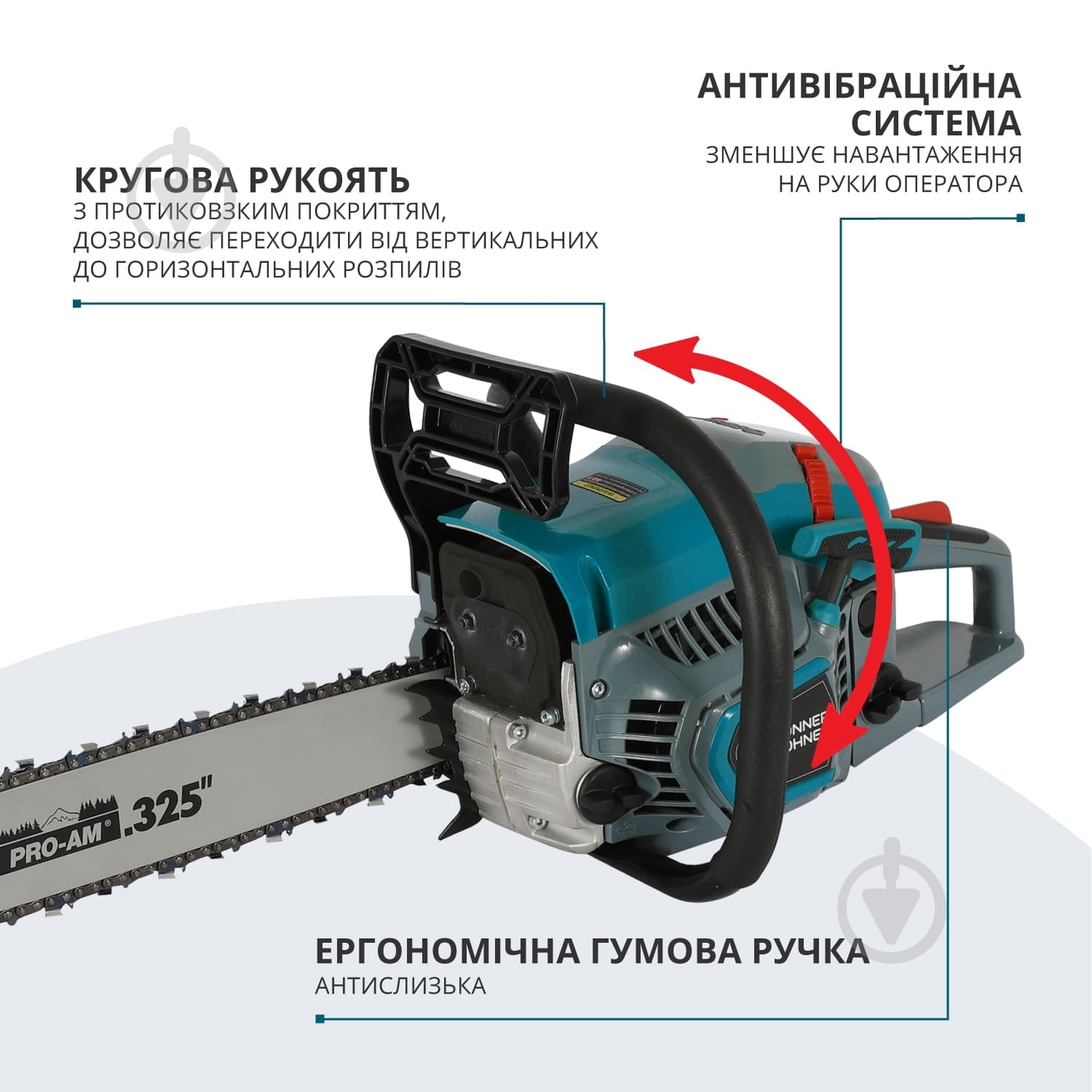 Бензопила Konner&Sohnen CS31G-20-1 50 см - фото 8