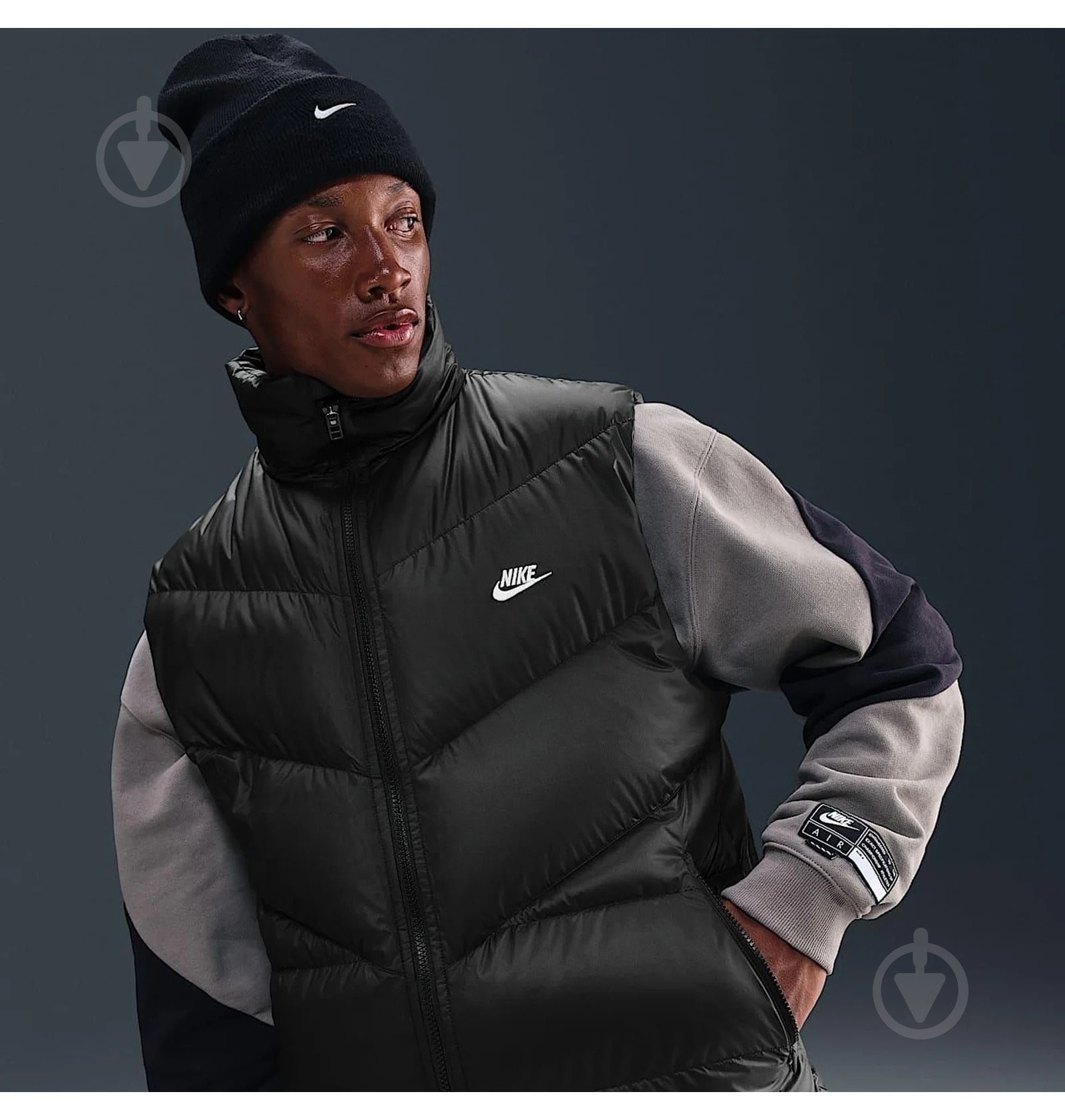 Жилет Nike HV1480-010 р.M черный - фото 3