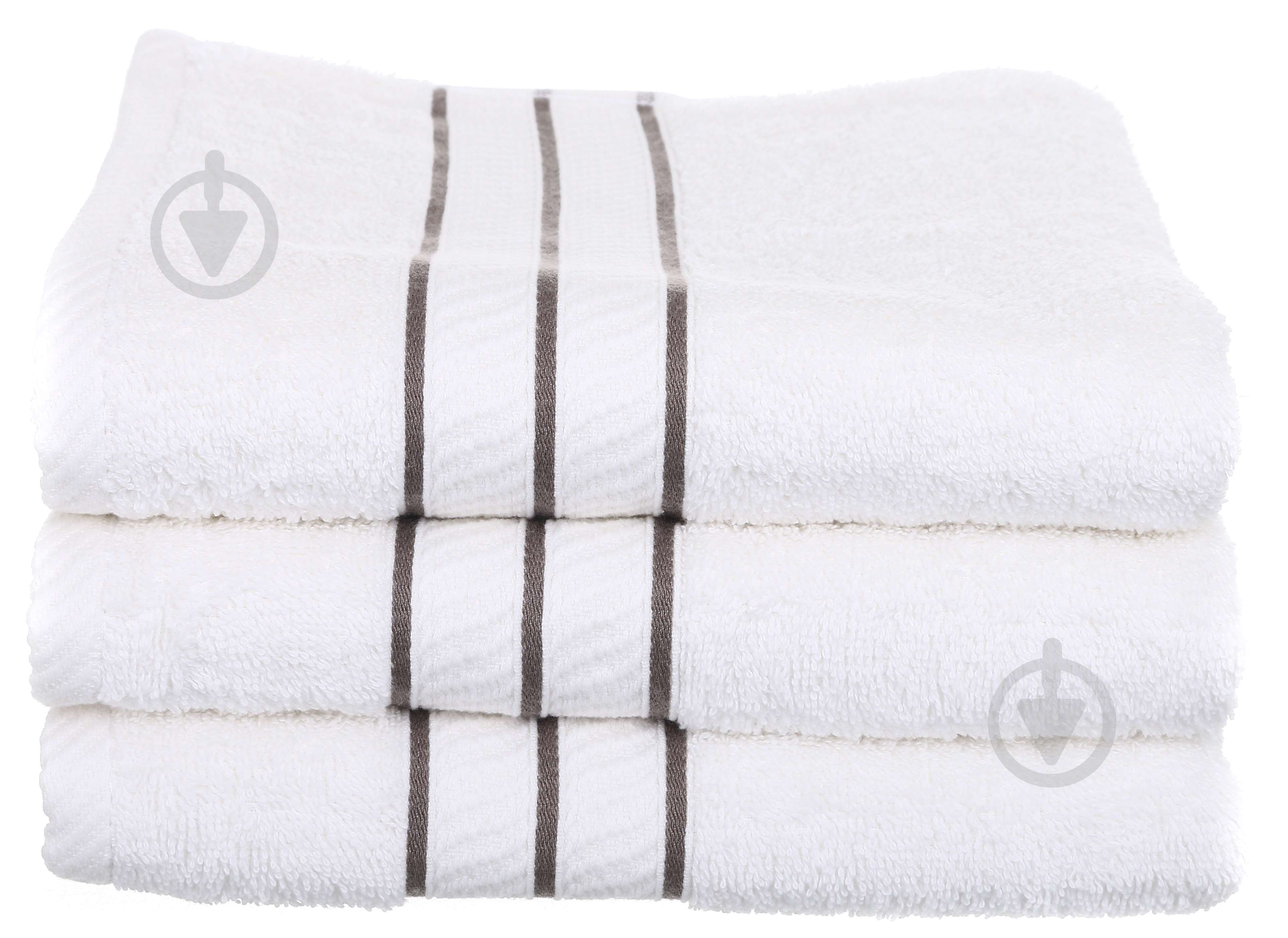 Полотенце Elegance 50x90 см белый/серый Bumbacel - фото 1 Полотенце Elegance 50x90 см белый/серый Bumbacel - фото 1