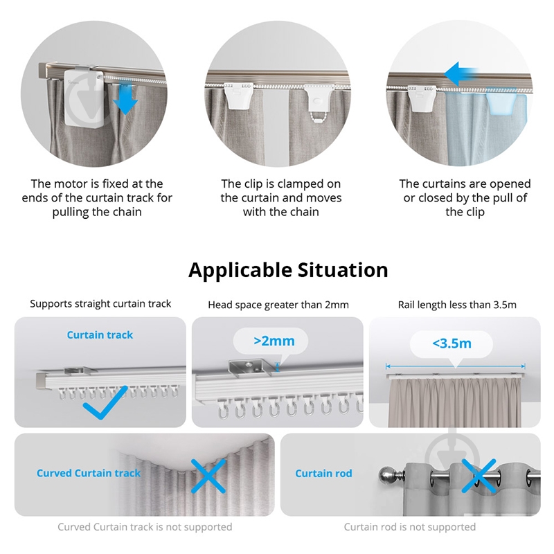 Драйвер штор Sonoff ZBCurtain белый - фото 4 Драйвер штор Sonoff ZBCurtain белый - фото 4