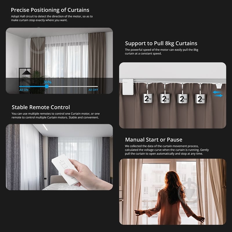 Драйвер штор Sonoff ZBCurtain белый - фото 9 Драйвер штор Sonoff ZBCurtain белый - фото 9