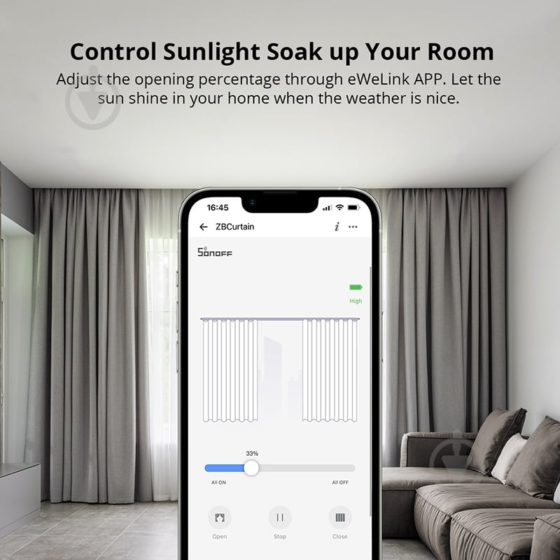 Драйвер штор Sonoff ZBCurtain белый - фото 6 Драйвер штор Sonoff ZBCurtain белый - фото 6