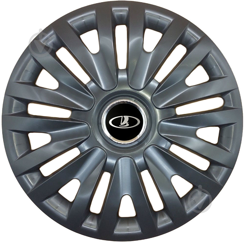 Колпак для колес SJS Lada 313 R15" 4 шт. черный - фото 1